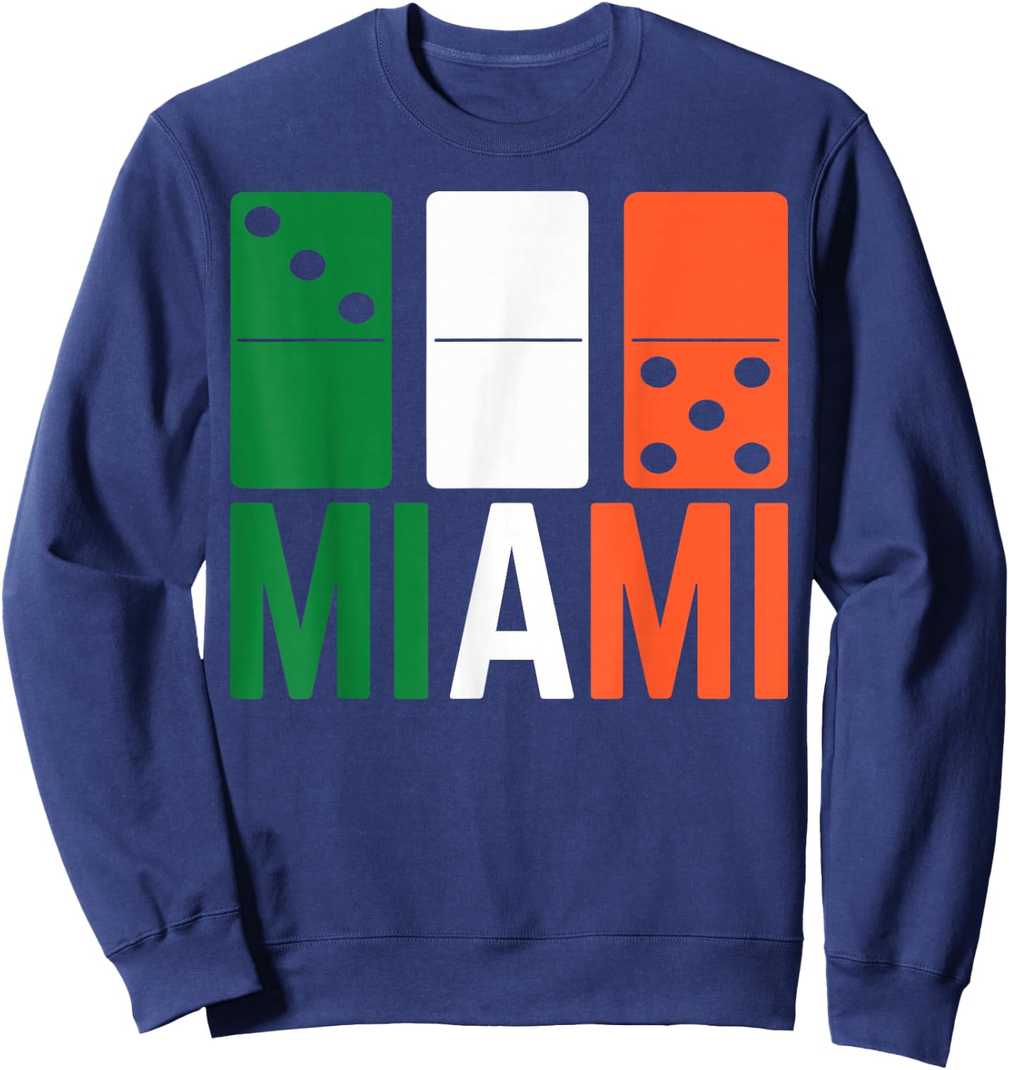 Three Zero Five 305 Miami Domino Sweatshirt - Sweatshirt | Navy