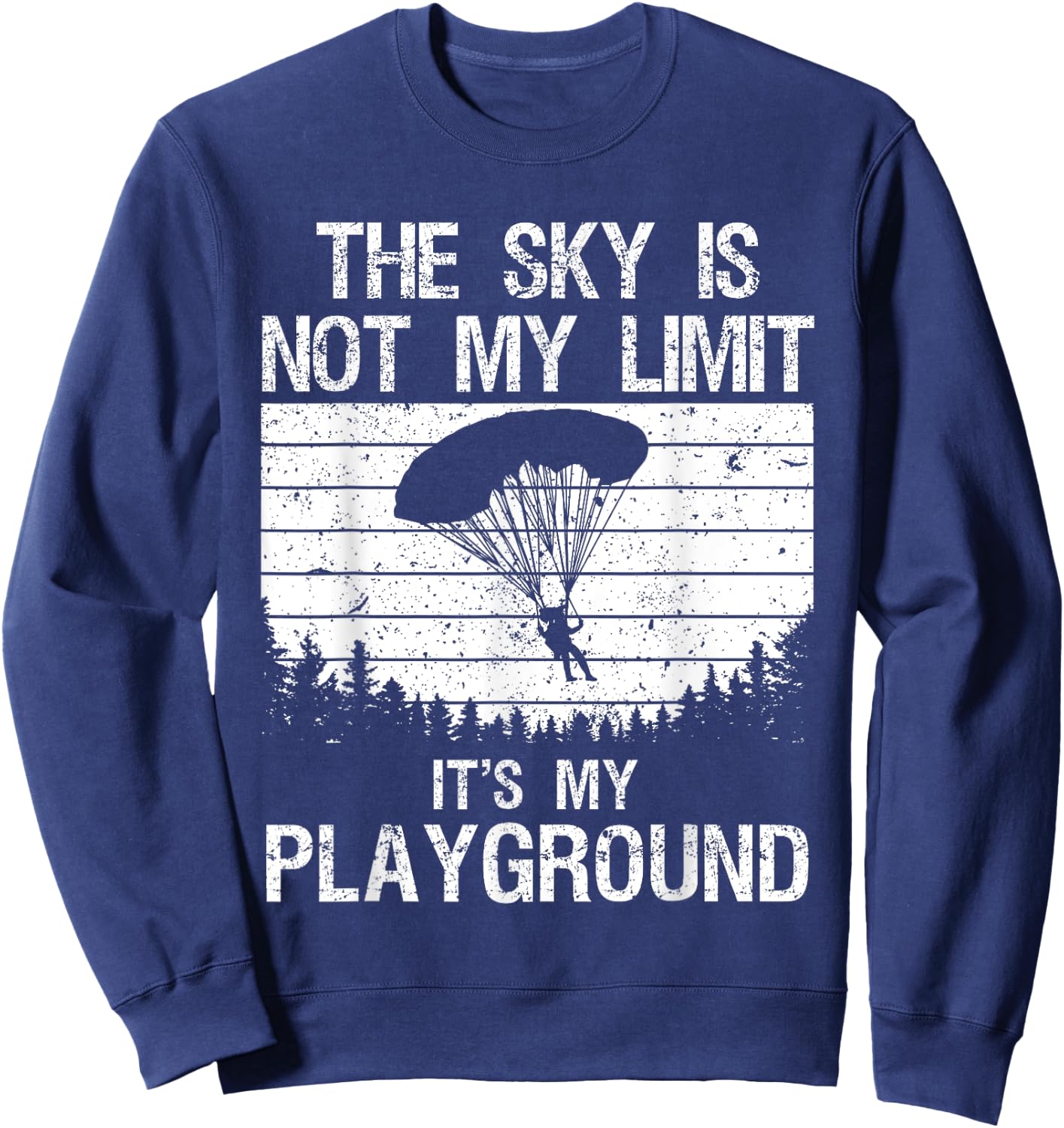 Funny Skydiving Art Women Skydive Lover Skydiver Sweatshirt - Sweatshirt | Navy
