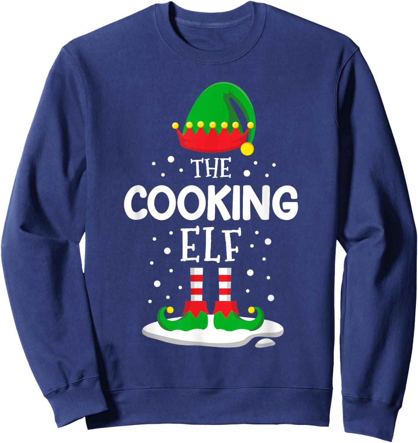 The Cooking Elf Christmas Family Matching Outfit Xmas Group Sweatshirt - Sweatshirt | Navy