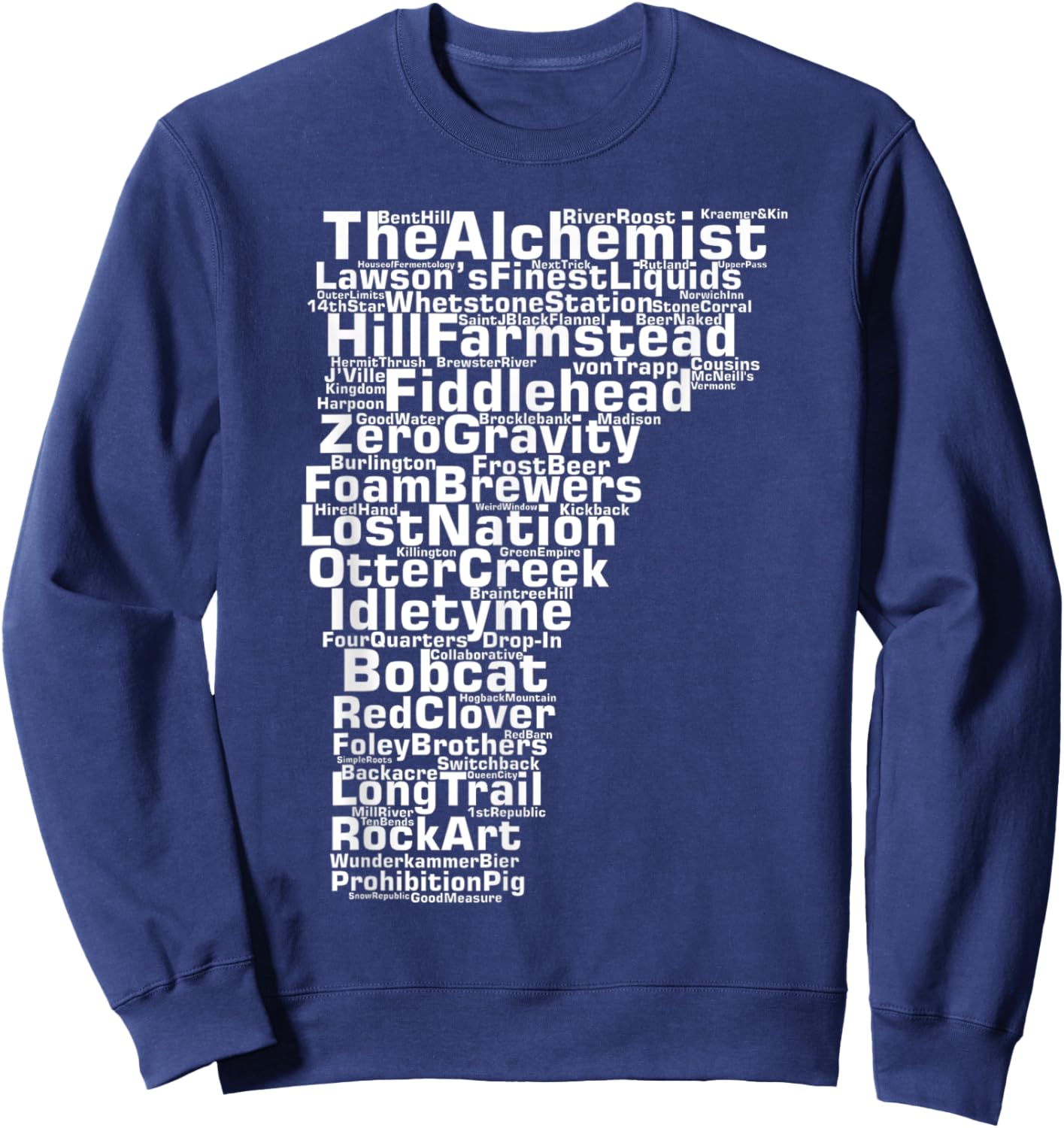 Vermont Breweries Sweatshirt - Sweatshirt | Navy