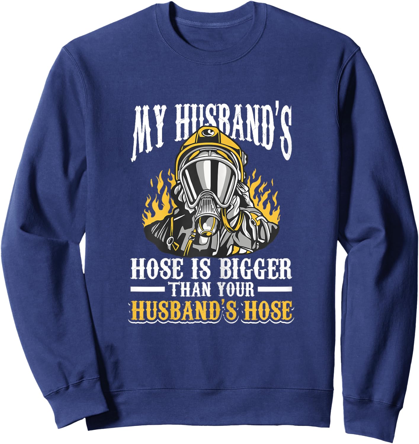 Fireman Woman Fire Brigade Wife Sweatshirt - Sweatshirt | Navy