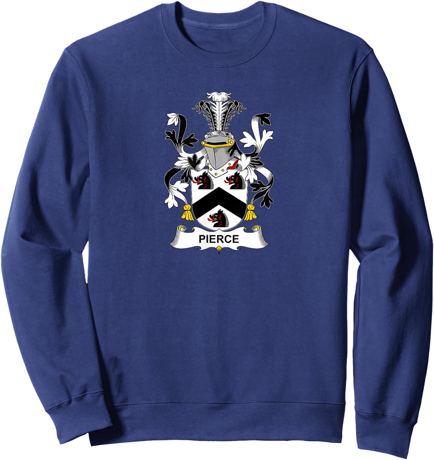 Pierce Coat of Arms - Family Crest Sweatshirt - Sweatshirt | Navy