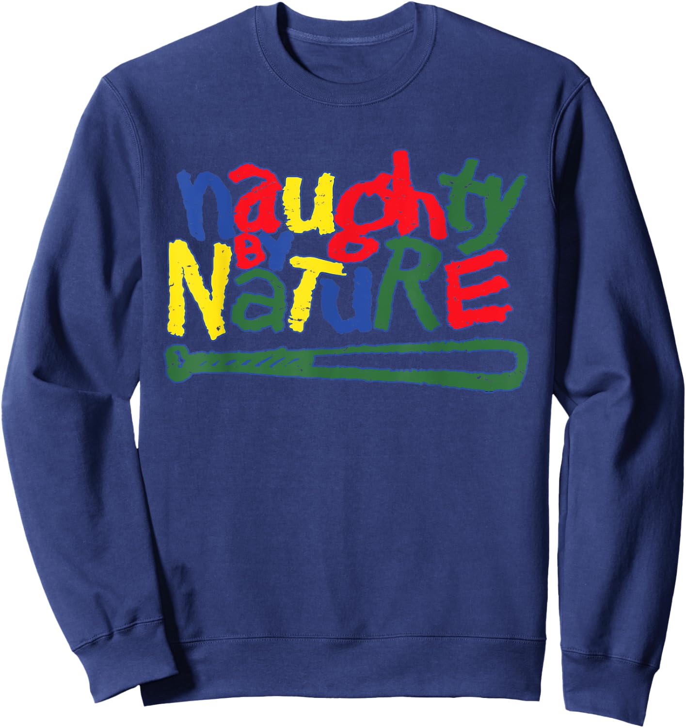 Naughty By Nature – Multi Color Logo Sweatshirt - Sweatshirt | Navy