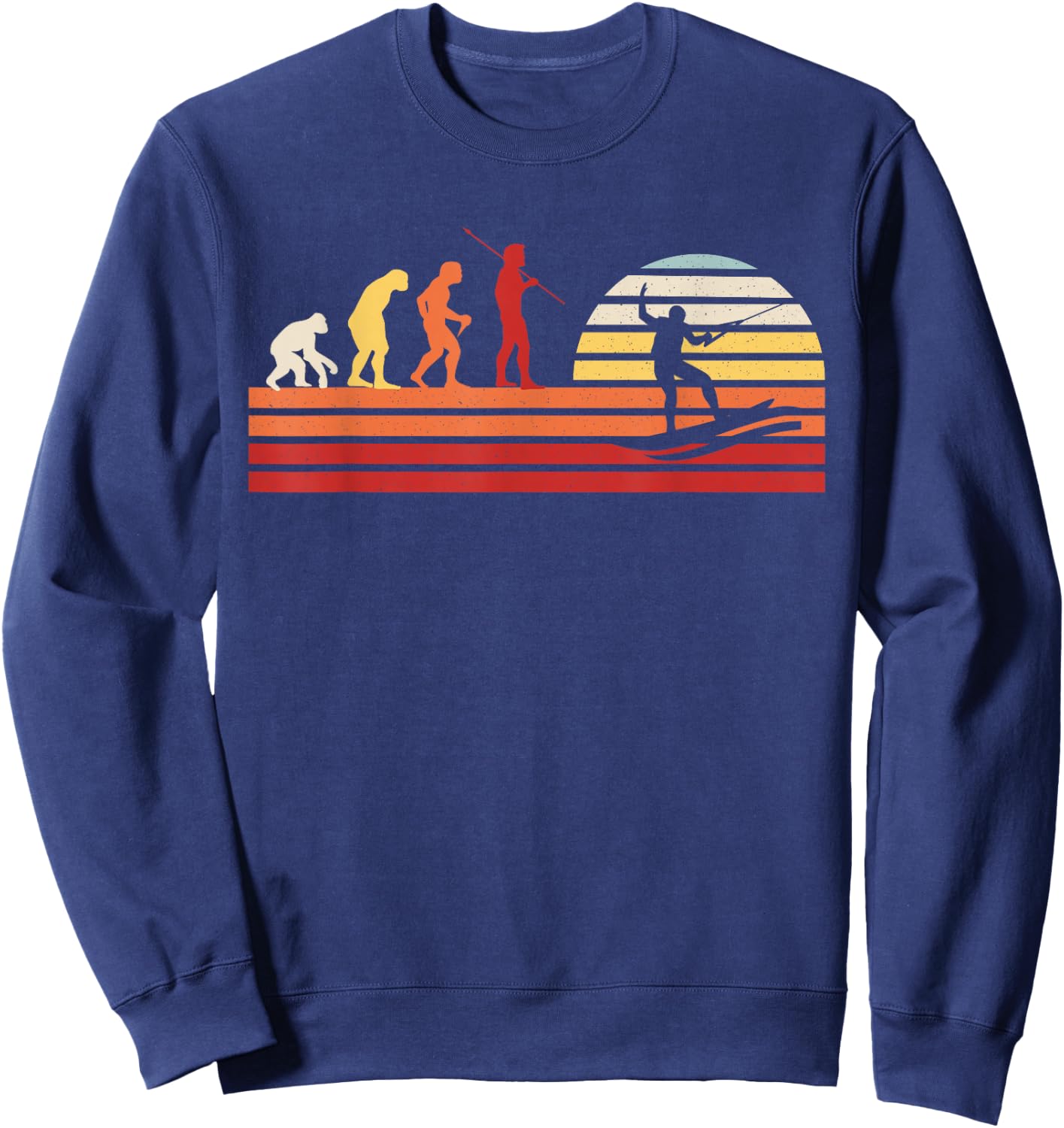 Retro Wakeboarder Wakeboard - Vintage Wakeboarding Sweatshirt - Sweatshirt | Navy