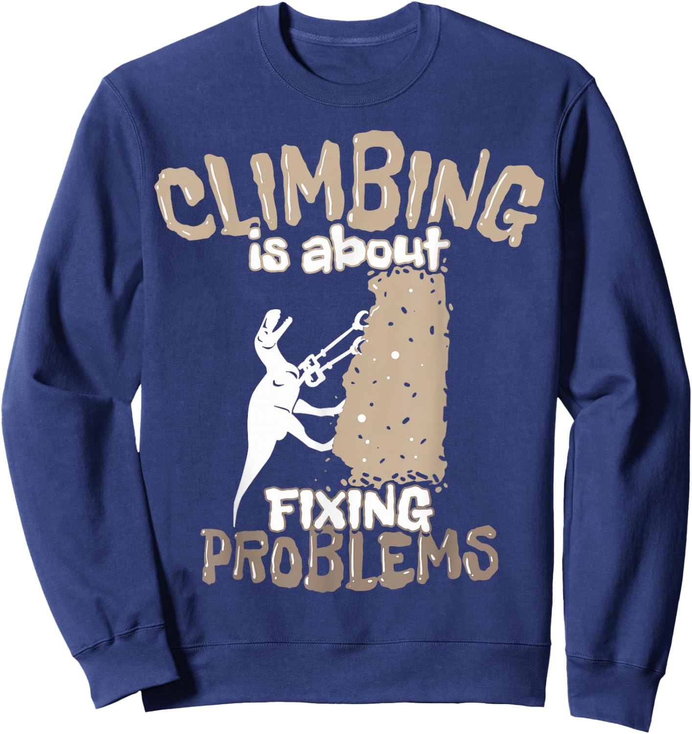 Funny Bouldering & Climbing Sweatshirt - Sweatshirt | Navy
