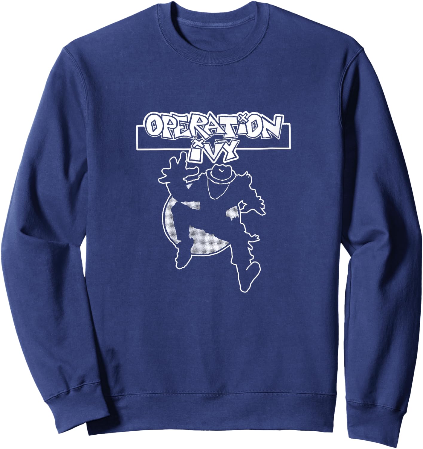 Operation Ivy - Official Merchandise - Classic Skankman Sweatshirt - Sweatshirt | Navy