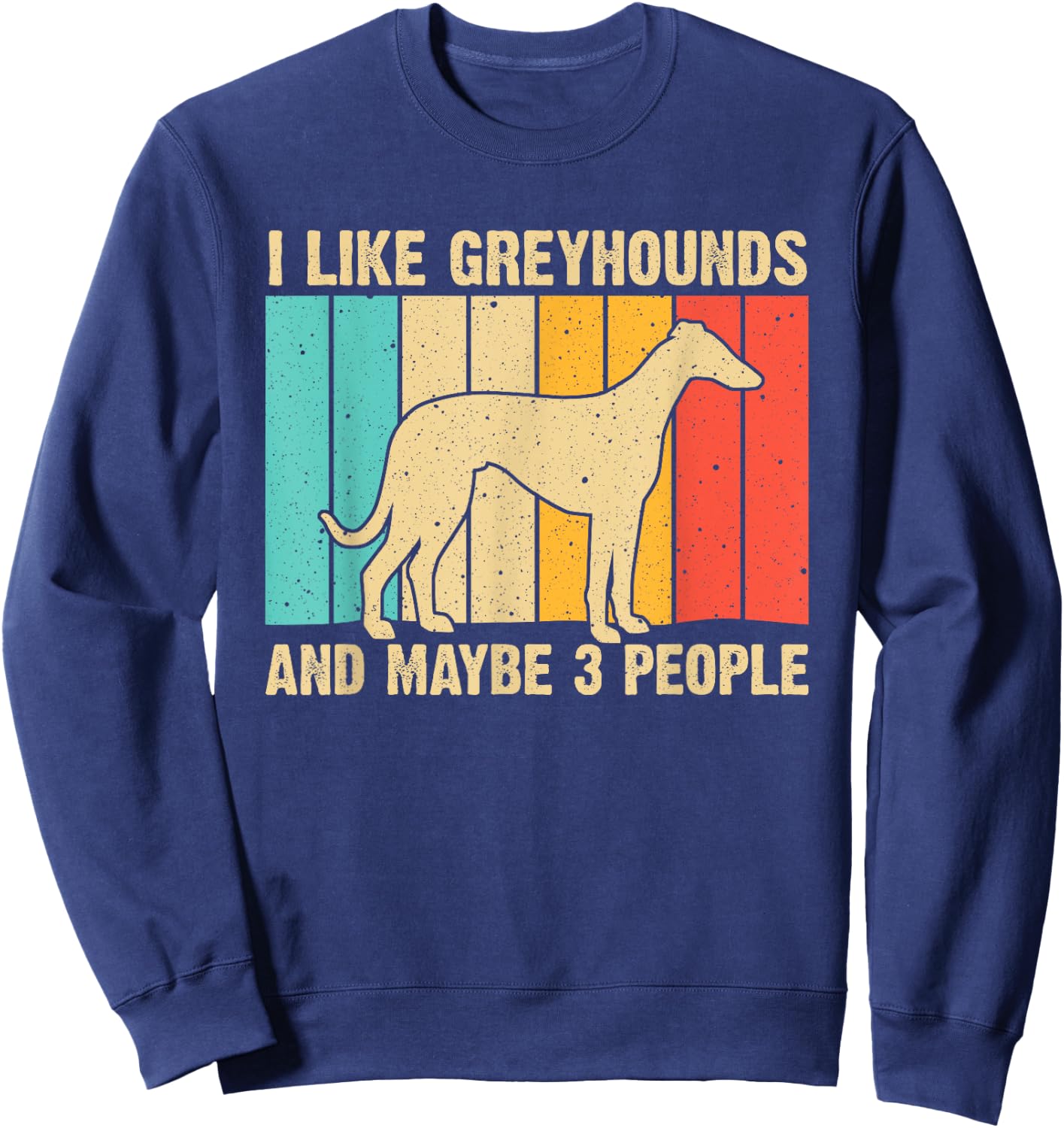 Funny Greyhound Design Men Women Italian Greyhound Dog Lover Sweatshirt - Sweatshirt | Navy