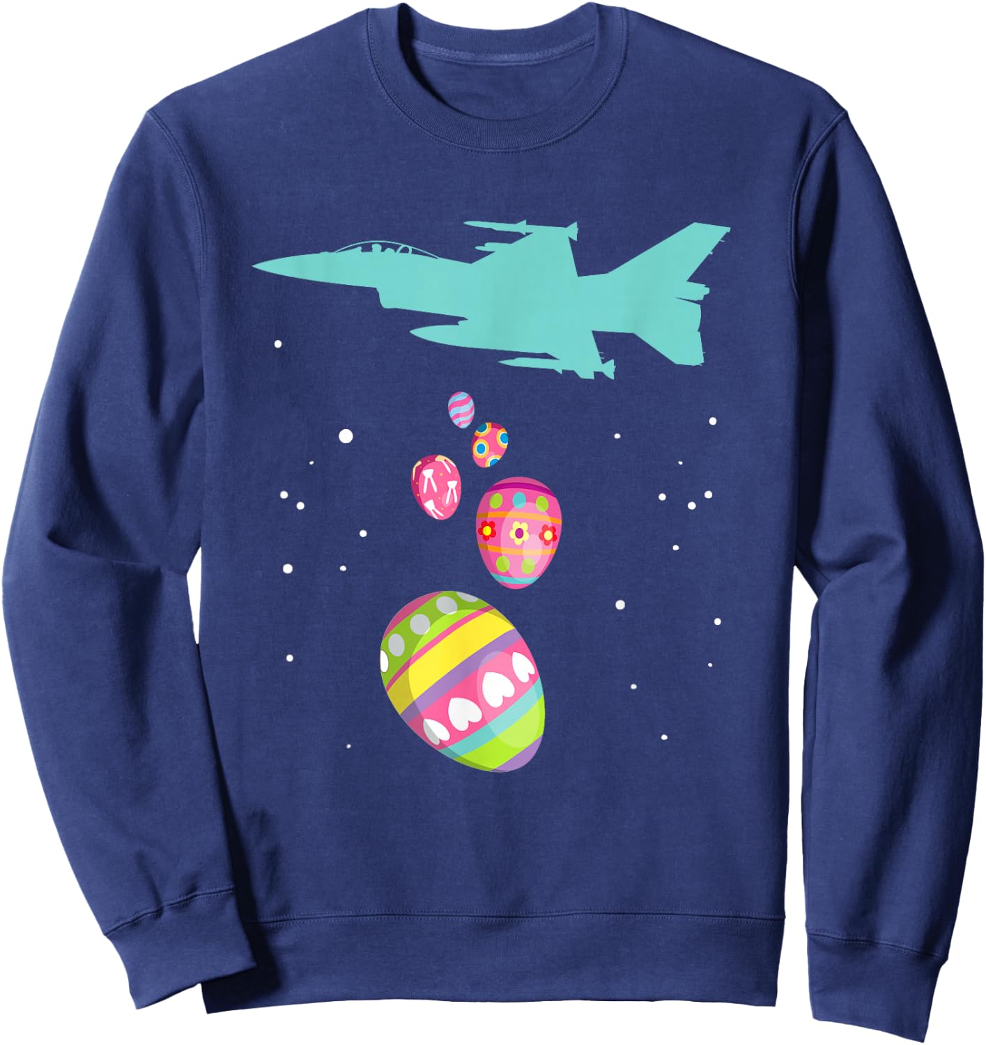 Easter Plane Pilot Shirt For Easter Break Easter Day Sweatshirt - Sweatshirt | Navy
