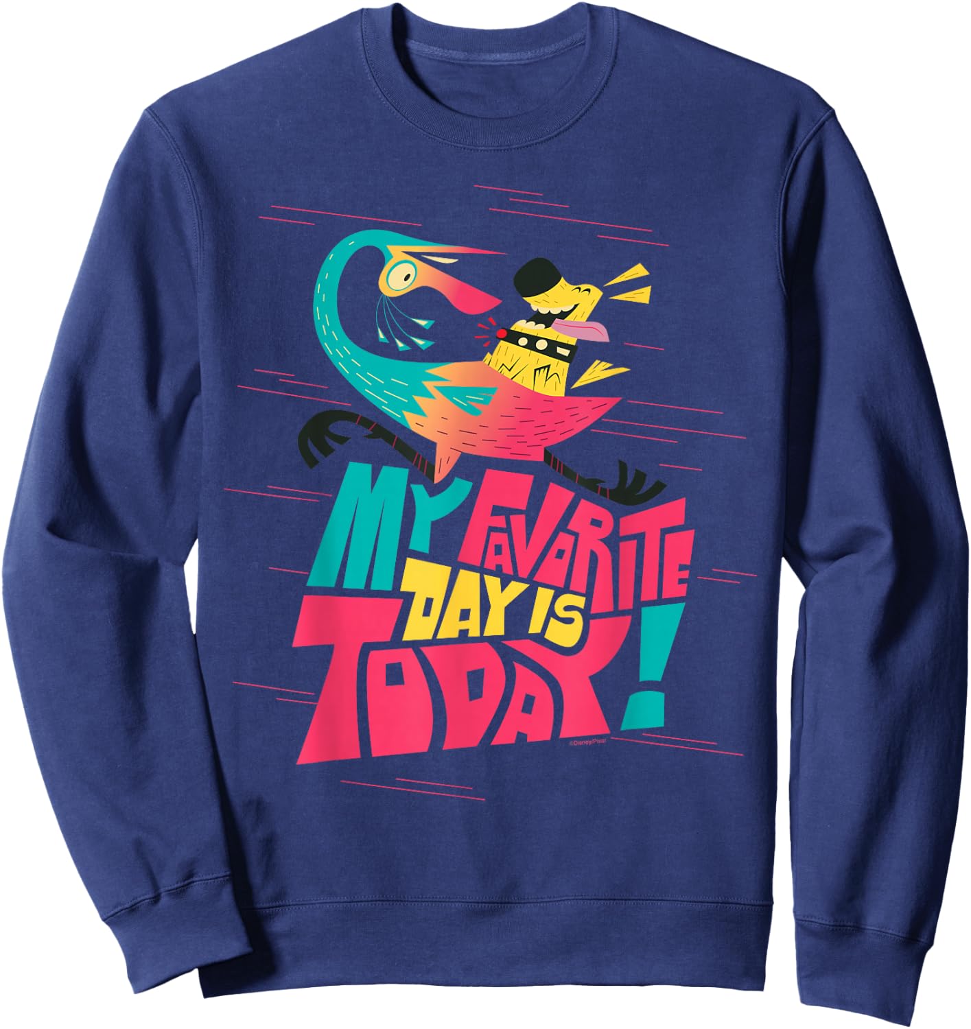 Disney and Pixar’s Up Kevin Dug My Favorite Day is Today Sweatshirt - Sweatshirt | Navy