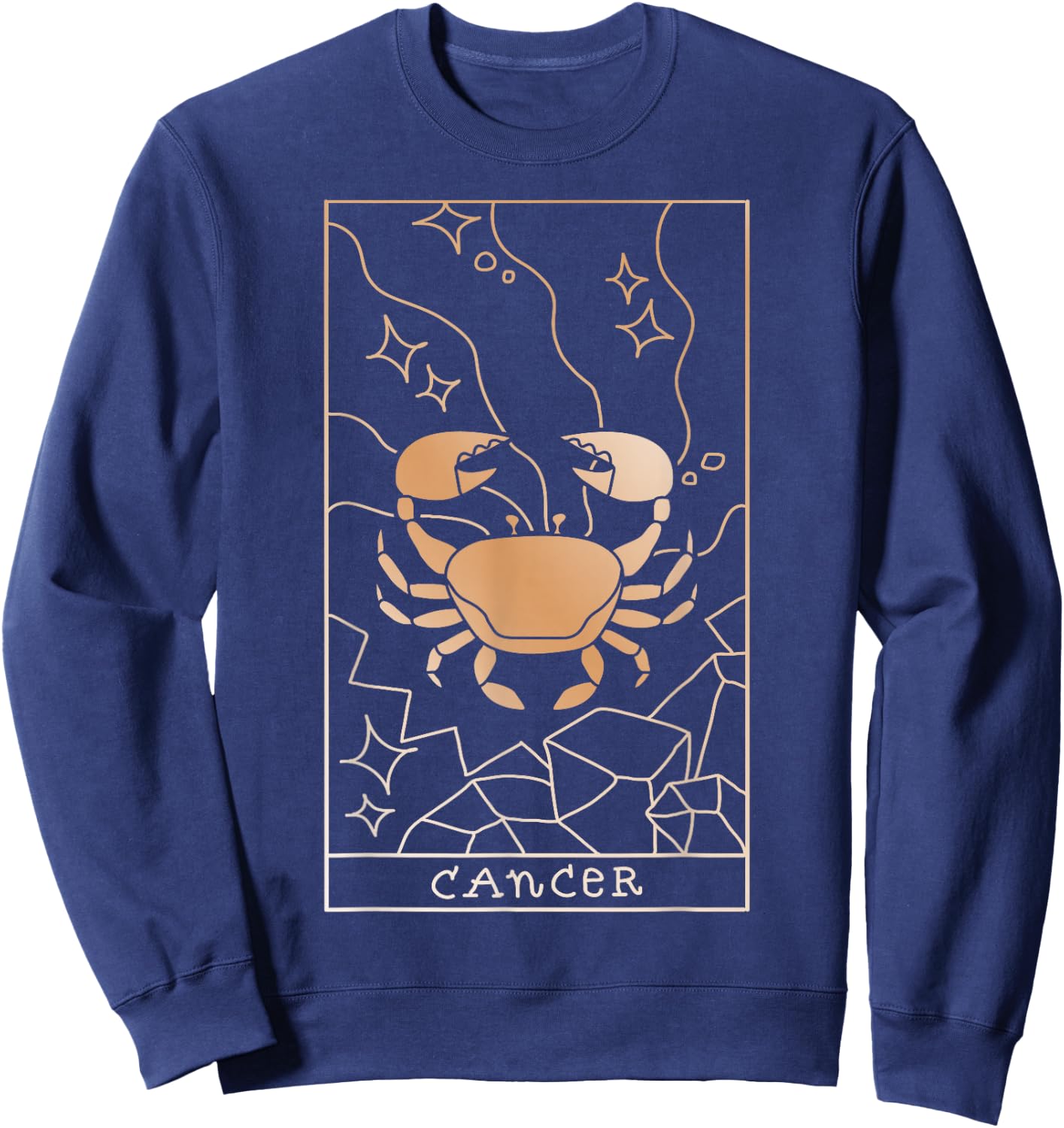 Cancer Zodiac Sweatshirt - Sweatshirt | Navy