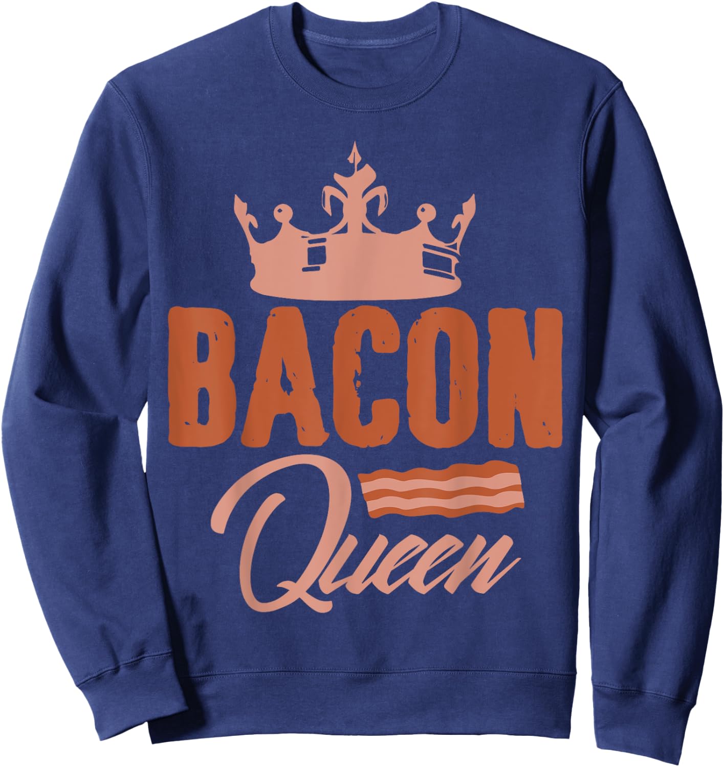 Bacon Queen Bacon Queen Belly Bacon Crown Sweatshirt - Sweatshirt | Navy