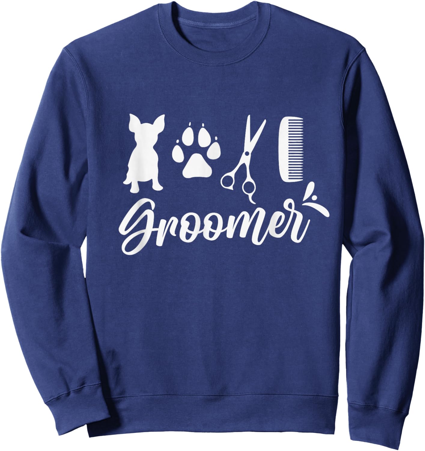 Pet Groomer Dog Groomer Sweatshirt - Sweatshirt | Navy