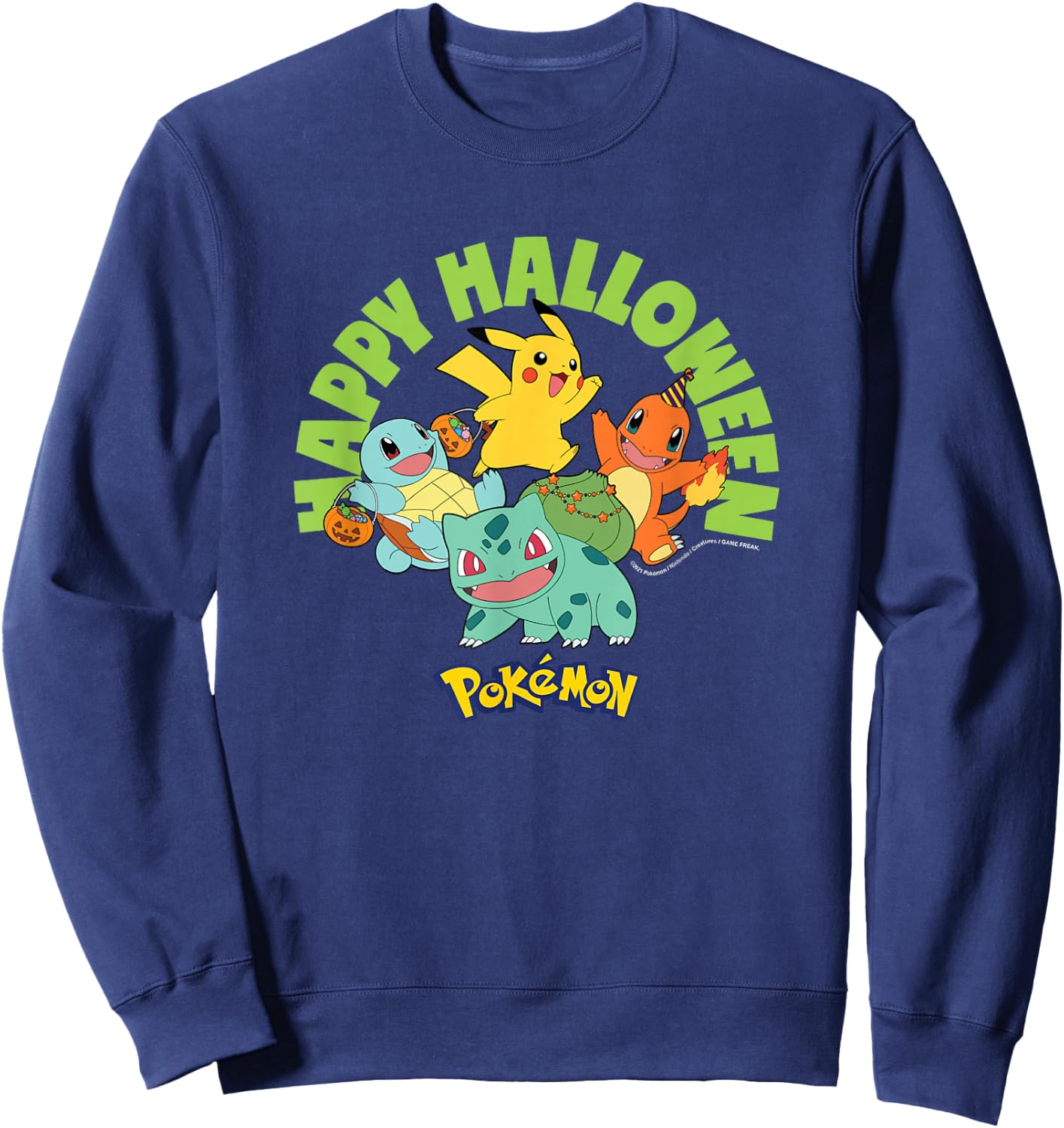 Pokémon -: Halloween: Happy Halloween Sweatshirt - Sweatshirt | Navy