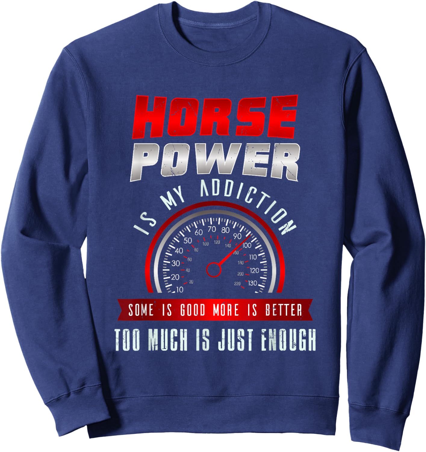Funny Auto Racing Mechanic Manual Speed Transmission Sweatshirt - Sweatshirt | Navy