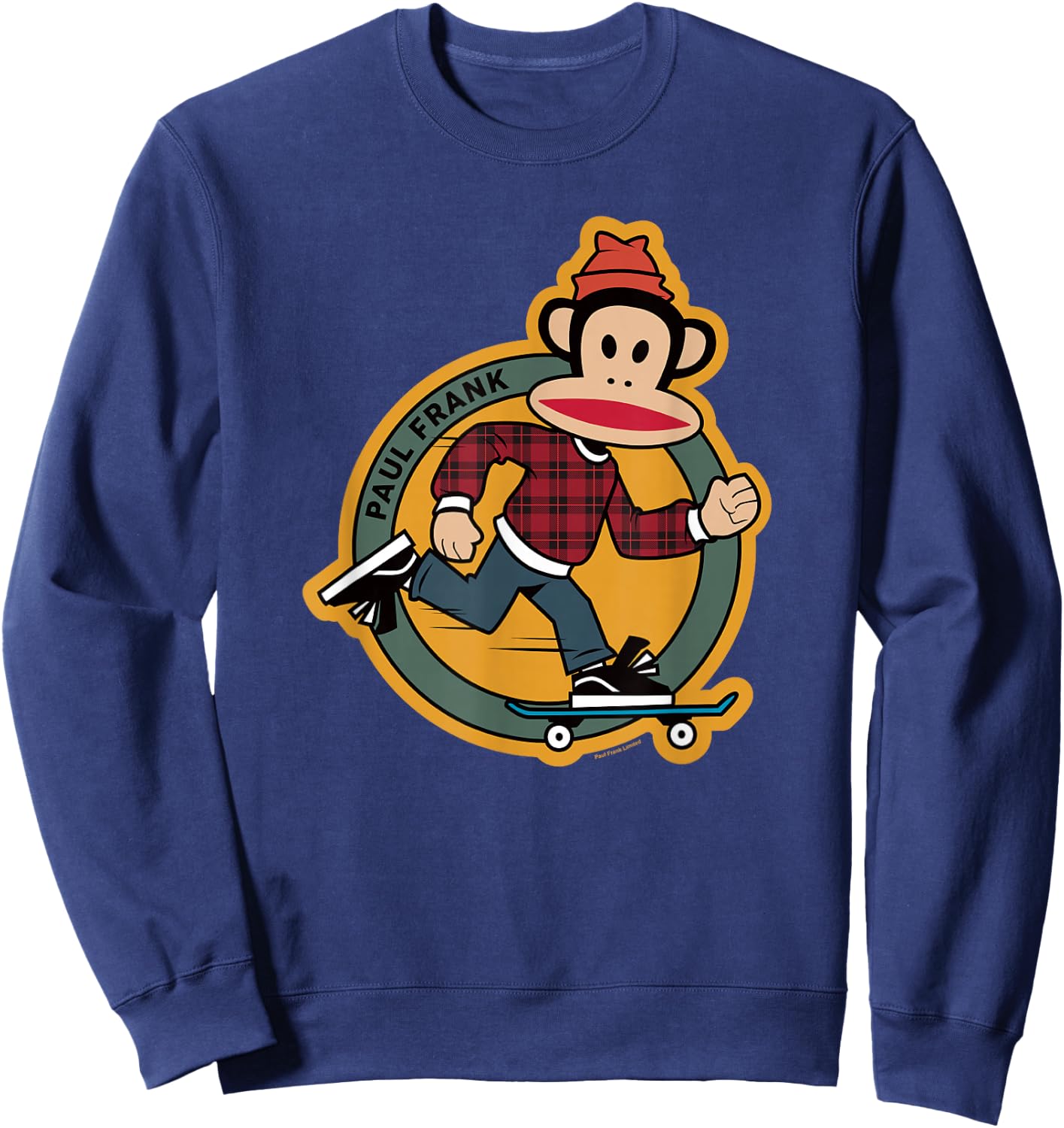 Paul Frank Julius Skateboarding Poster Sweatshirt - Sweatshirt | Navy