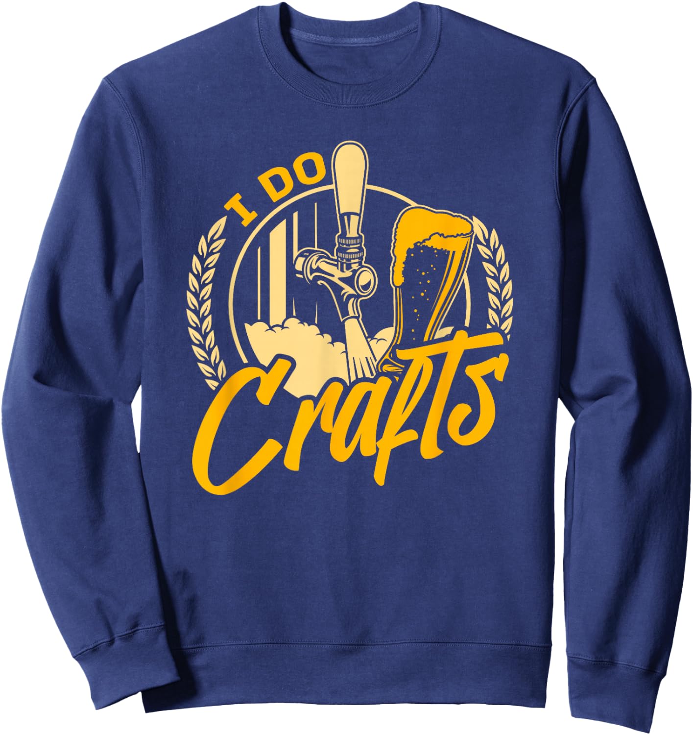 Home Brewing Craft Brewer - Hops IPA Craft Beer Sweatshirt - Sweatshirt | Navy