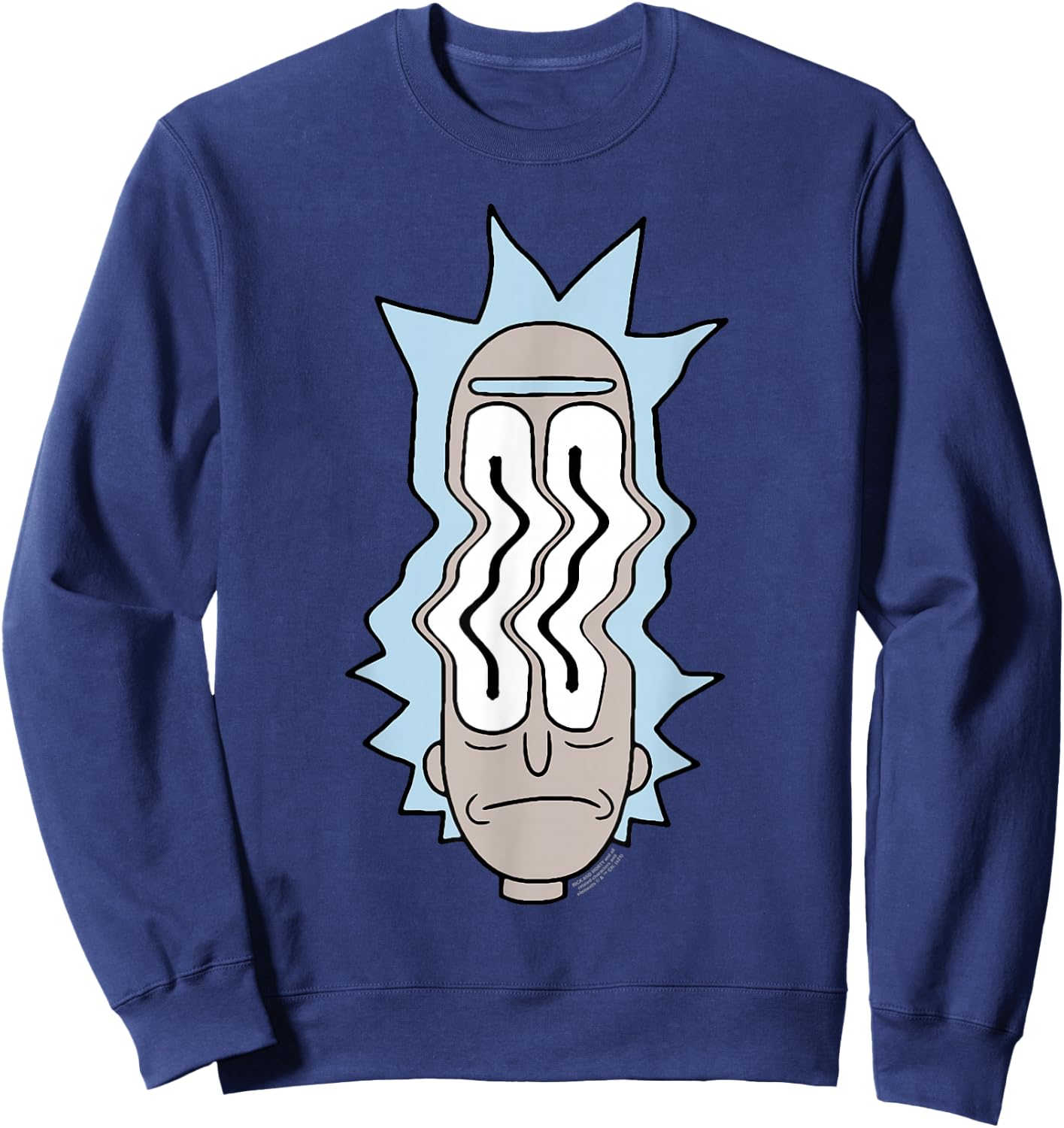 Rick and Morty Rick Waves Sweatshirt - Sweatshirt | Navy