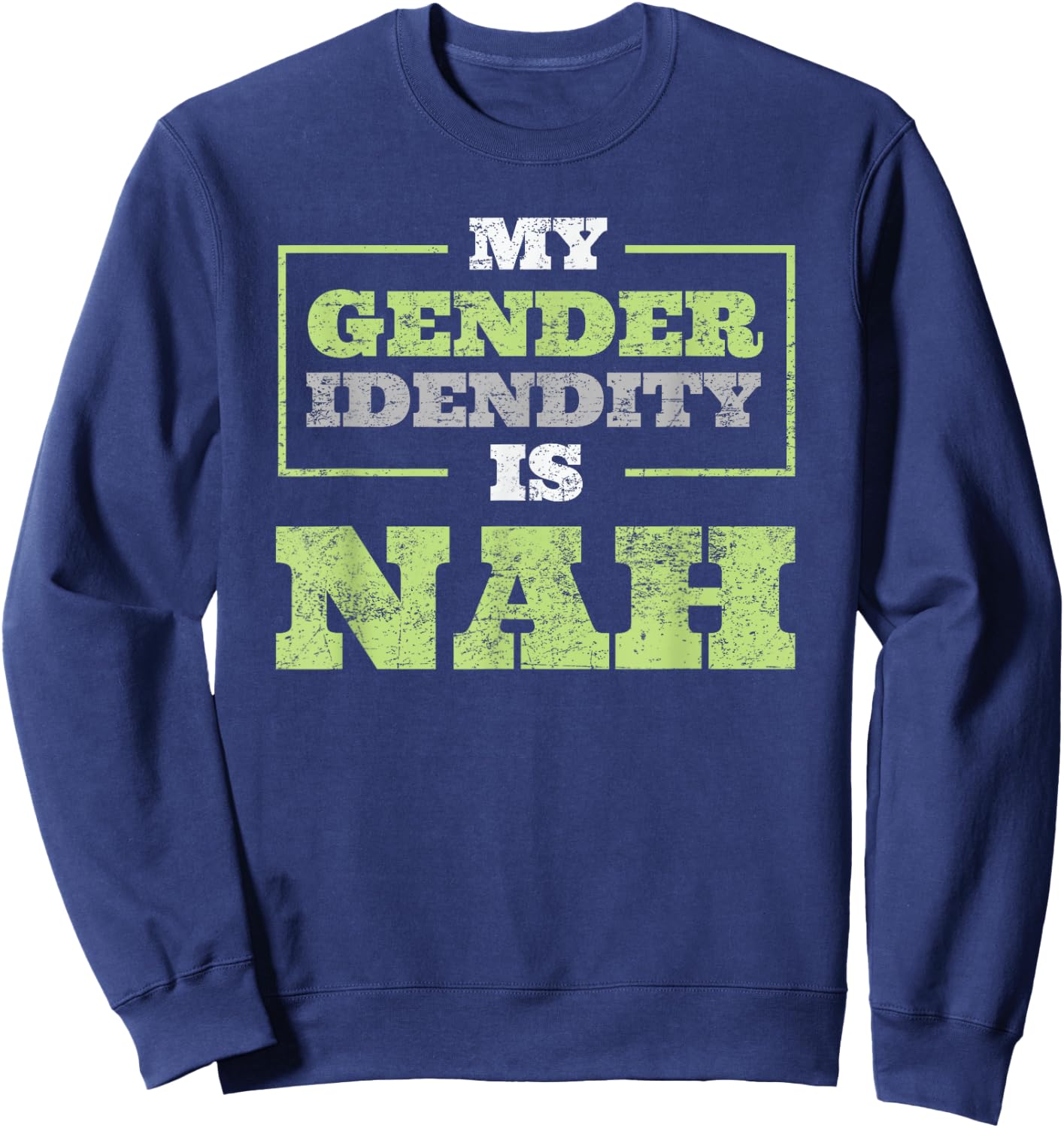 Close to Agender Pride Parade LGBTQ Retro Party Sweatshirt - Sweatshirt | Navy