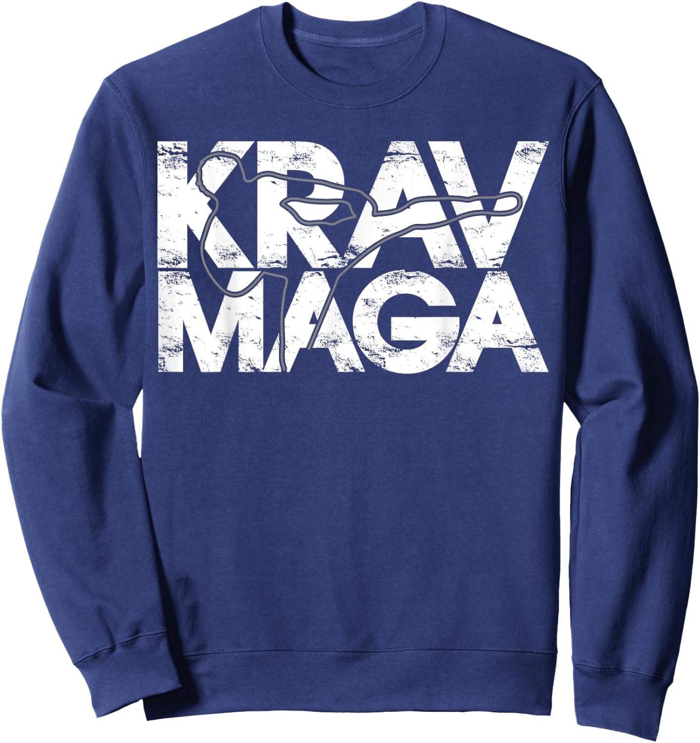 Krav Maga Martial Arts Defense Sports Martial Artist Sweatshirt - Sweatshirt | Navy