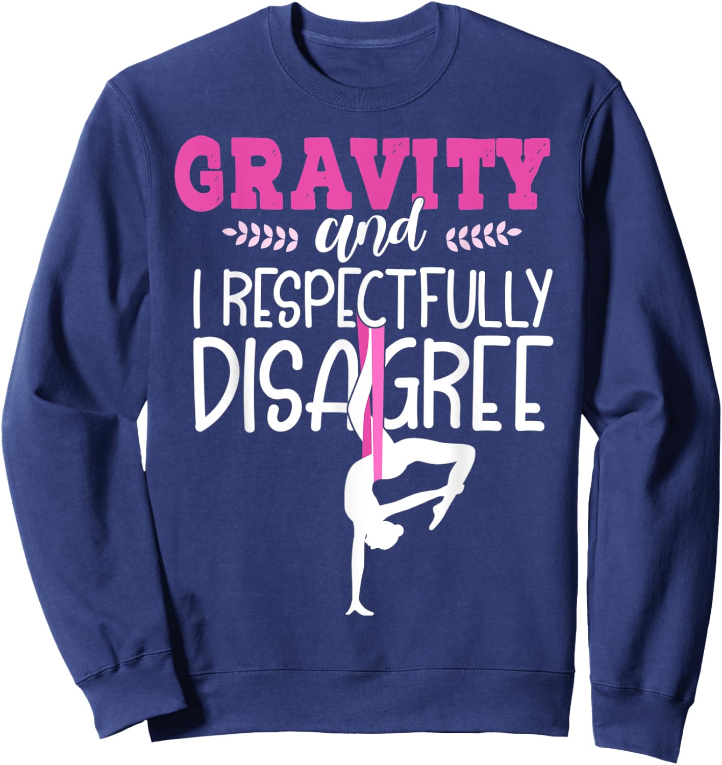 Aerial Yoga Hammock Air Yoga Shirt Funny Aerial Yoga Sweatshirt - Sweatshirt | Navy