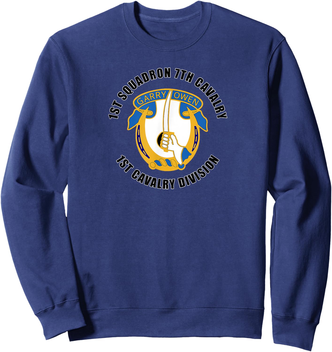 1st Squadron 7th Cavalry 1st Cavalry Division Veteran Sweatshirt - Sweatshirt | Navy