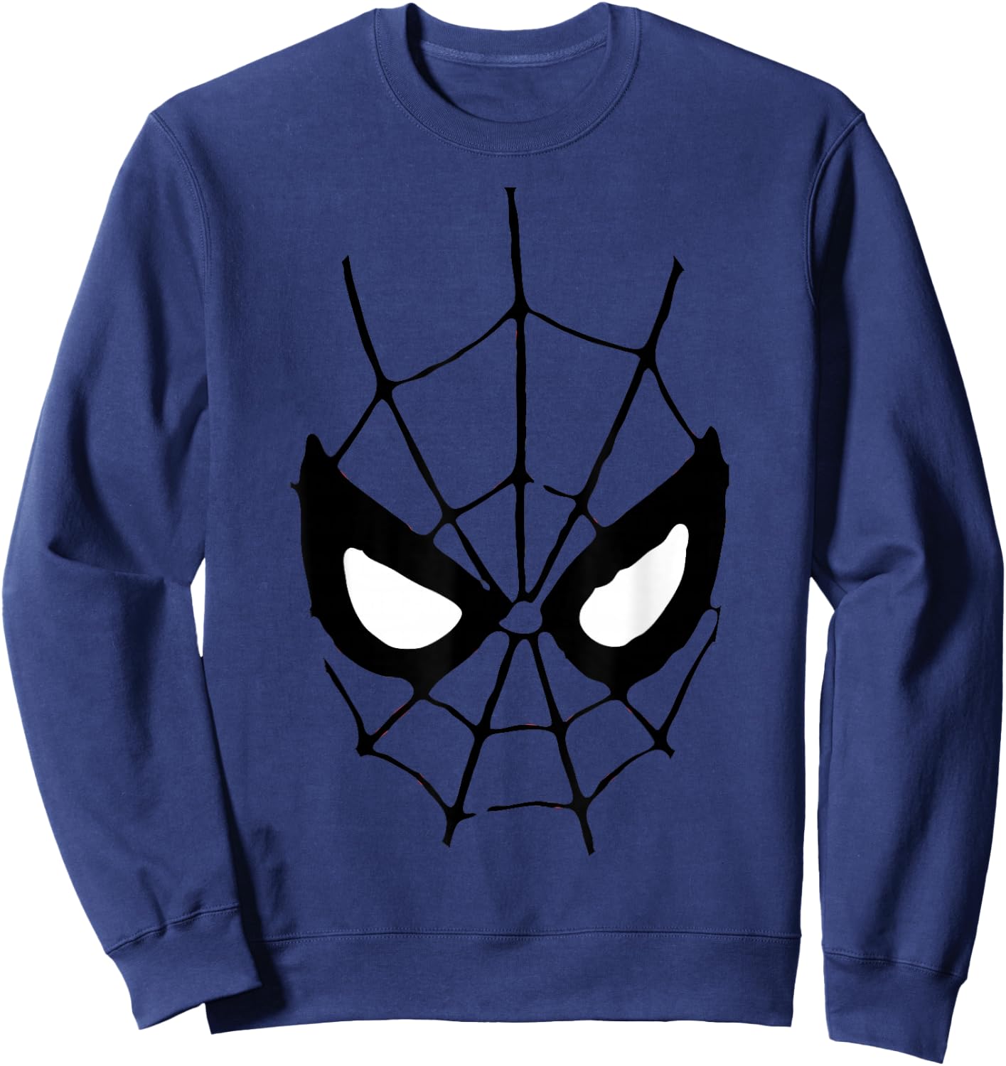Marvel Spiderman Retro Comic Big Face Sweatshirt - Sweatshirt | Navy