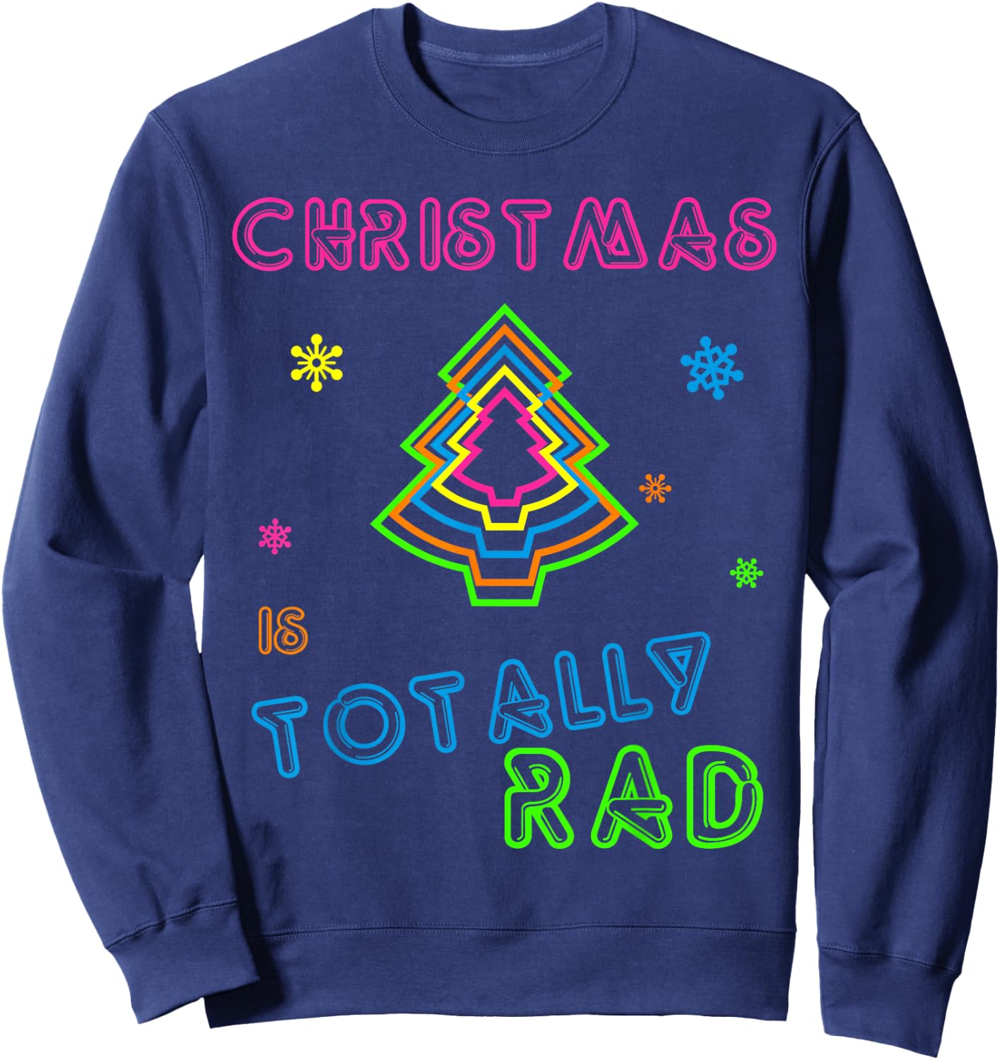 80’s Christmas - Ugly Christmas or Women Sweatshirt - Sweatshirt | Navy