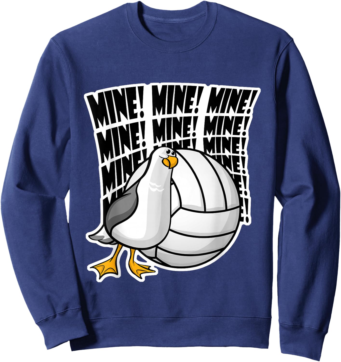 Volleyball Mine Mine Mine Sweatshirt - Sweatshirt | Navy