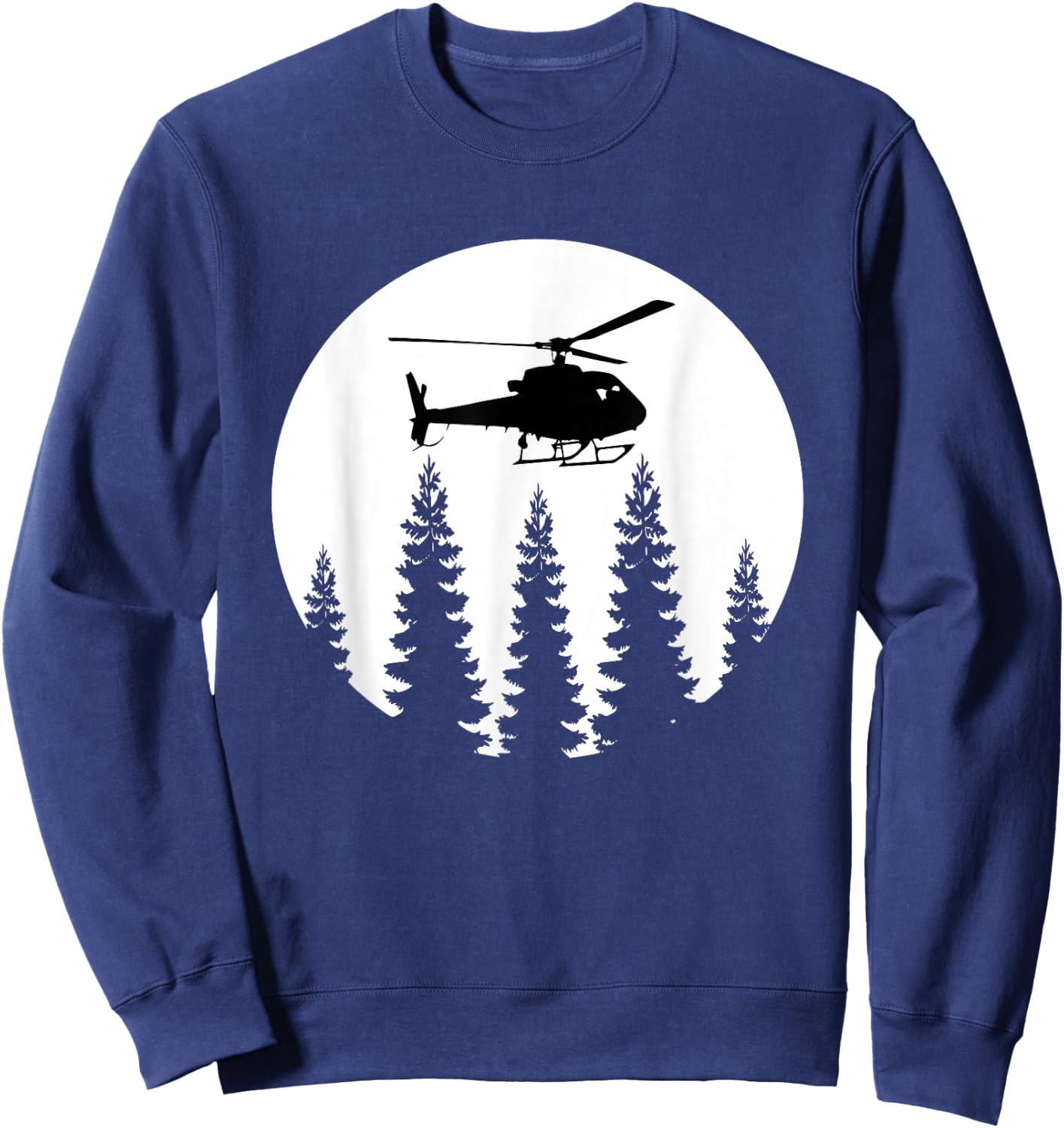 Great Helicopter Pilot Retro Gift Men Sweatshirt - Sweatshirt | Navy