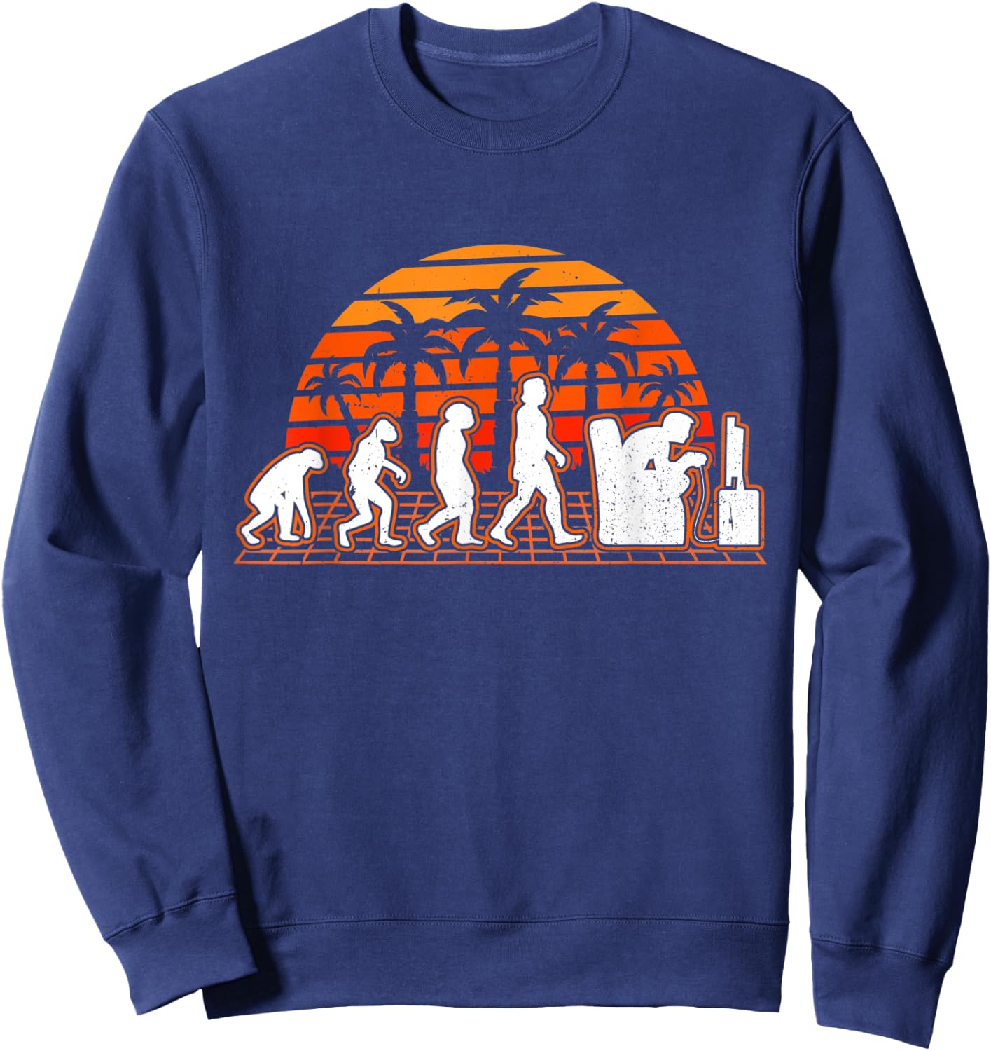 Gamer Evolution Retro Video Game Gaming Sweatshirt - Sweatshirt | Navy