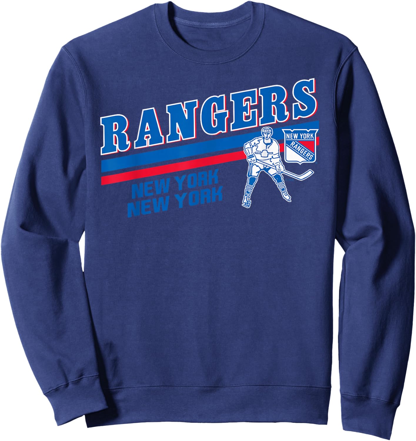 New York Rangers Player Black Officially Licensed Sweatshirt - Sweatshirt | Navy