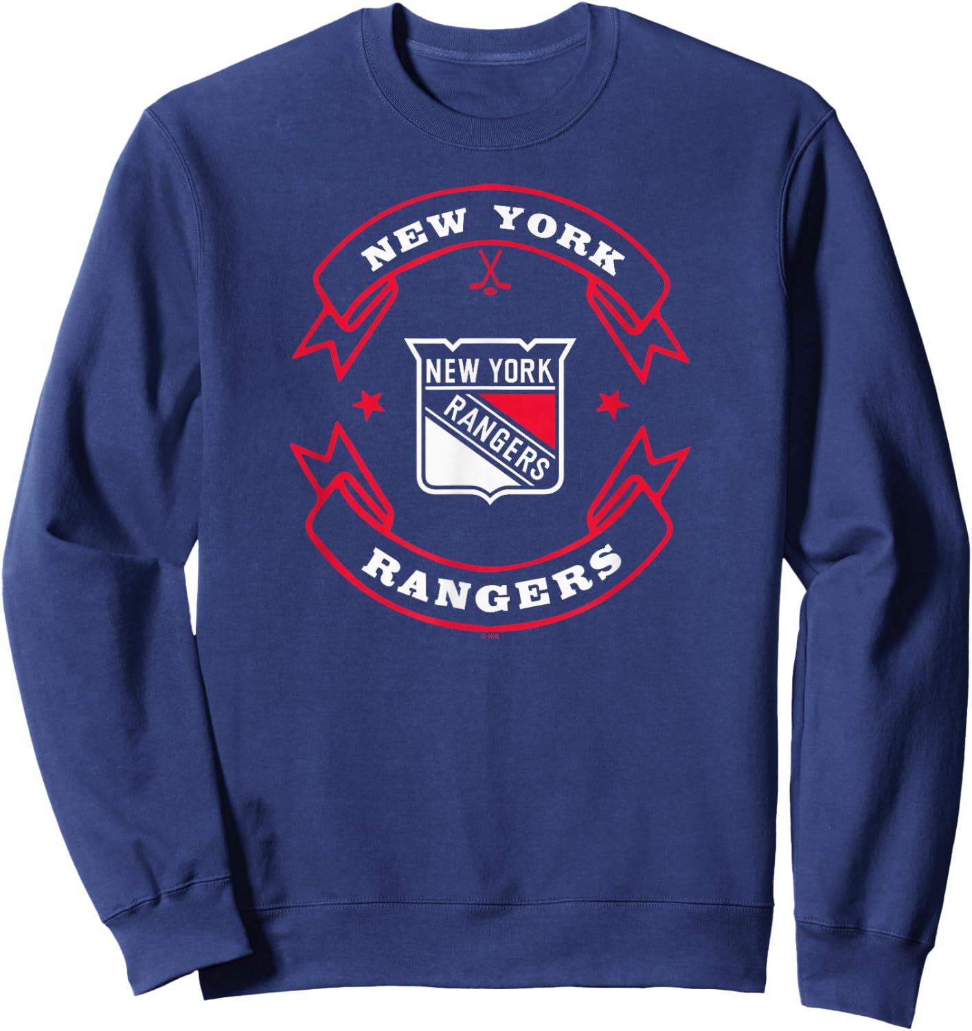 New York Rangers Blaze Blue Officially Licensed Sweatshirt - Sweatshirt | Navy