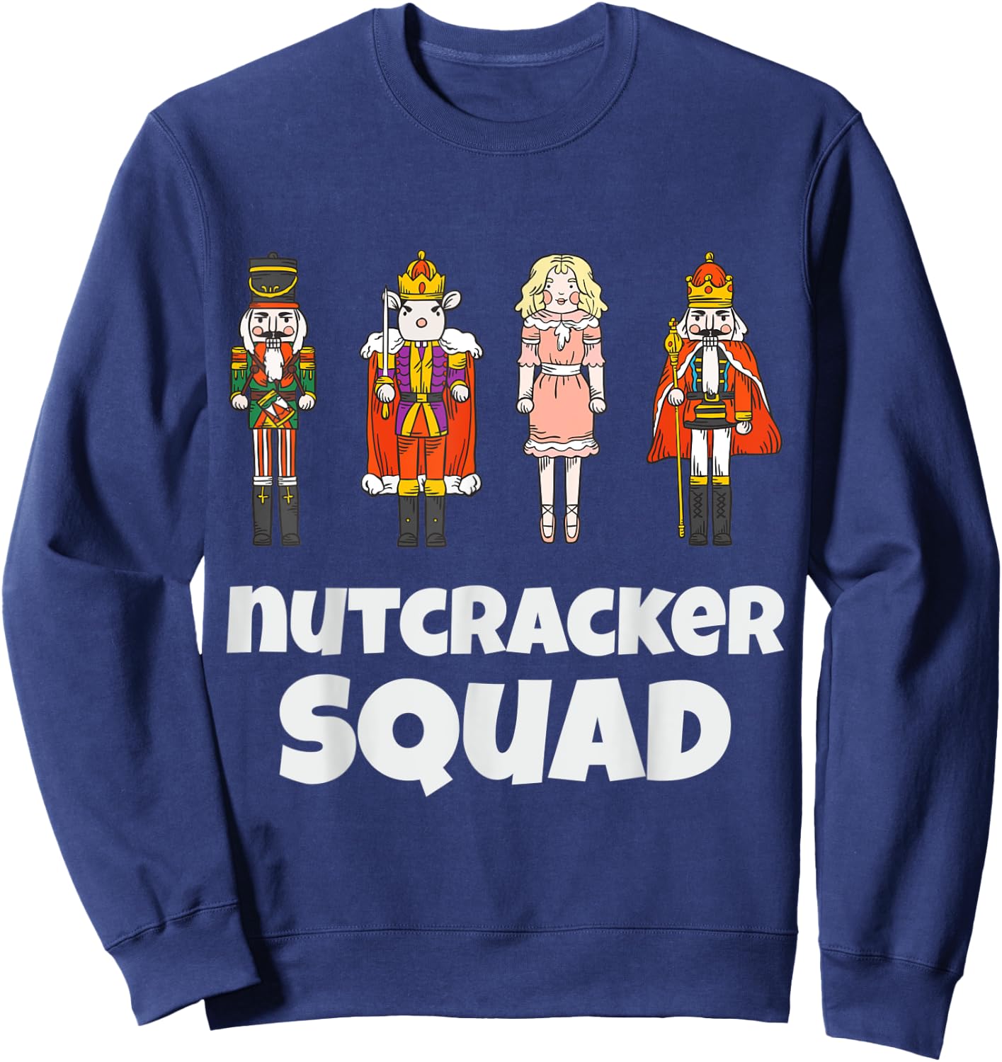 Nutcracker Squad Family Matching Xmas Boys Men Santa Sweatshirt - Sweatshirt | Navy