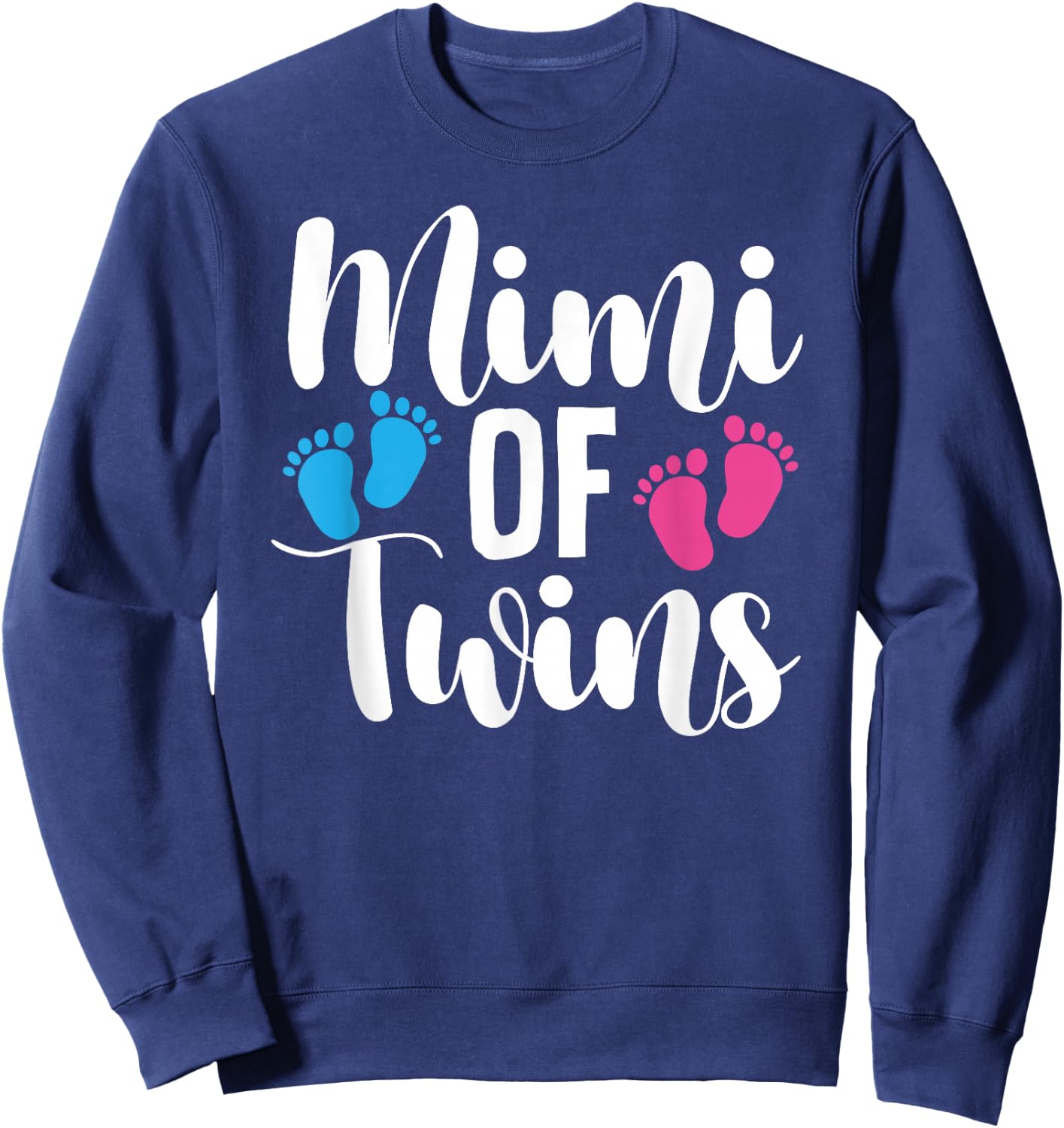 Mimi Of Twins Proud Twin Mimi Grandma Sweatshirt - Sweatshirt | Navy