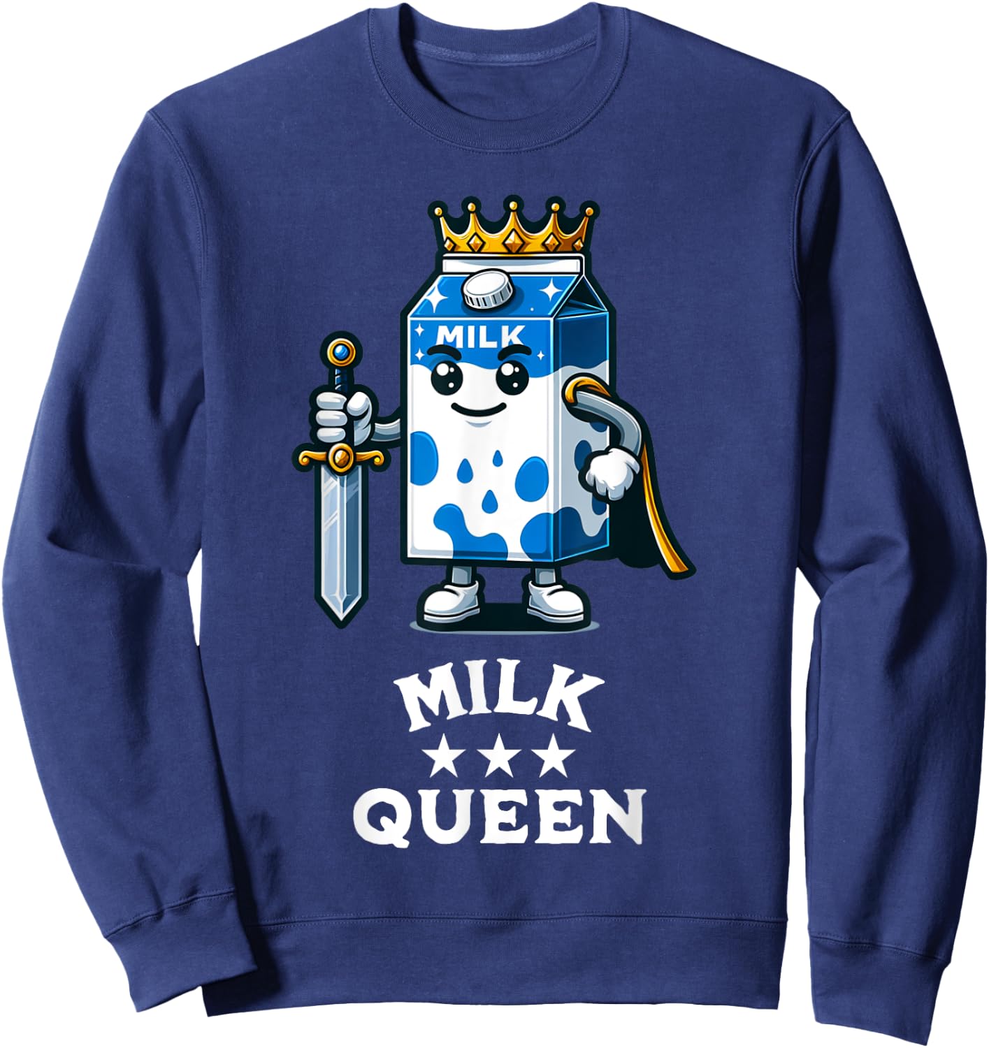 Dairy Farmer Milk Drinker Sweatshirt - Sweatshirt | Navy
