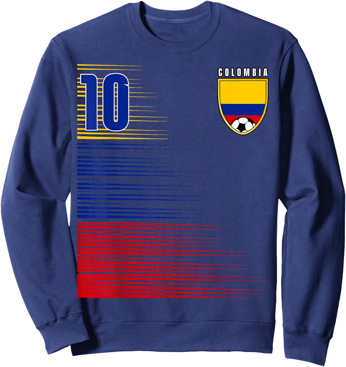 Colombia Flag Colombian Pride Lovers Retro Sweatshirt - Sweatshirt | Navy