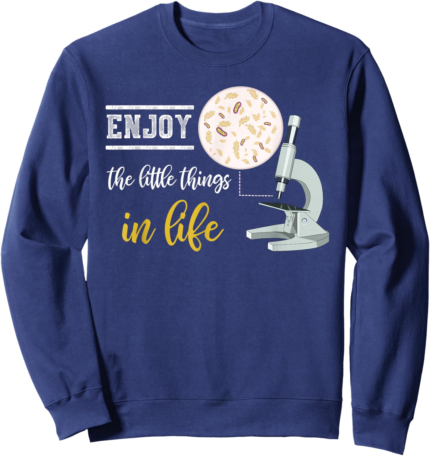 Microbiology Bacteria Science Gift Biology Sweatshirt - Sweatshirt | Navy