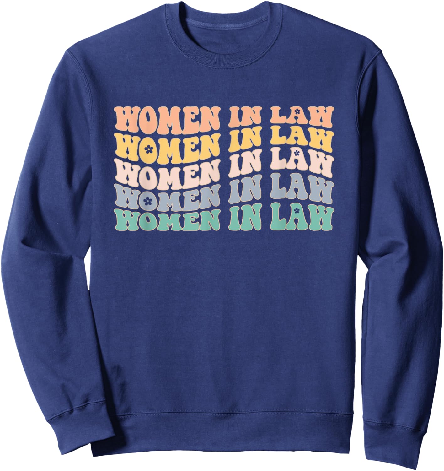 Women in Law Retro lawyer School Student Sweatshirt - Sweatshirt | Navy