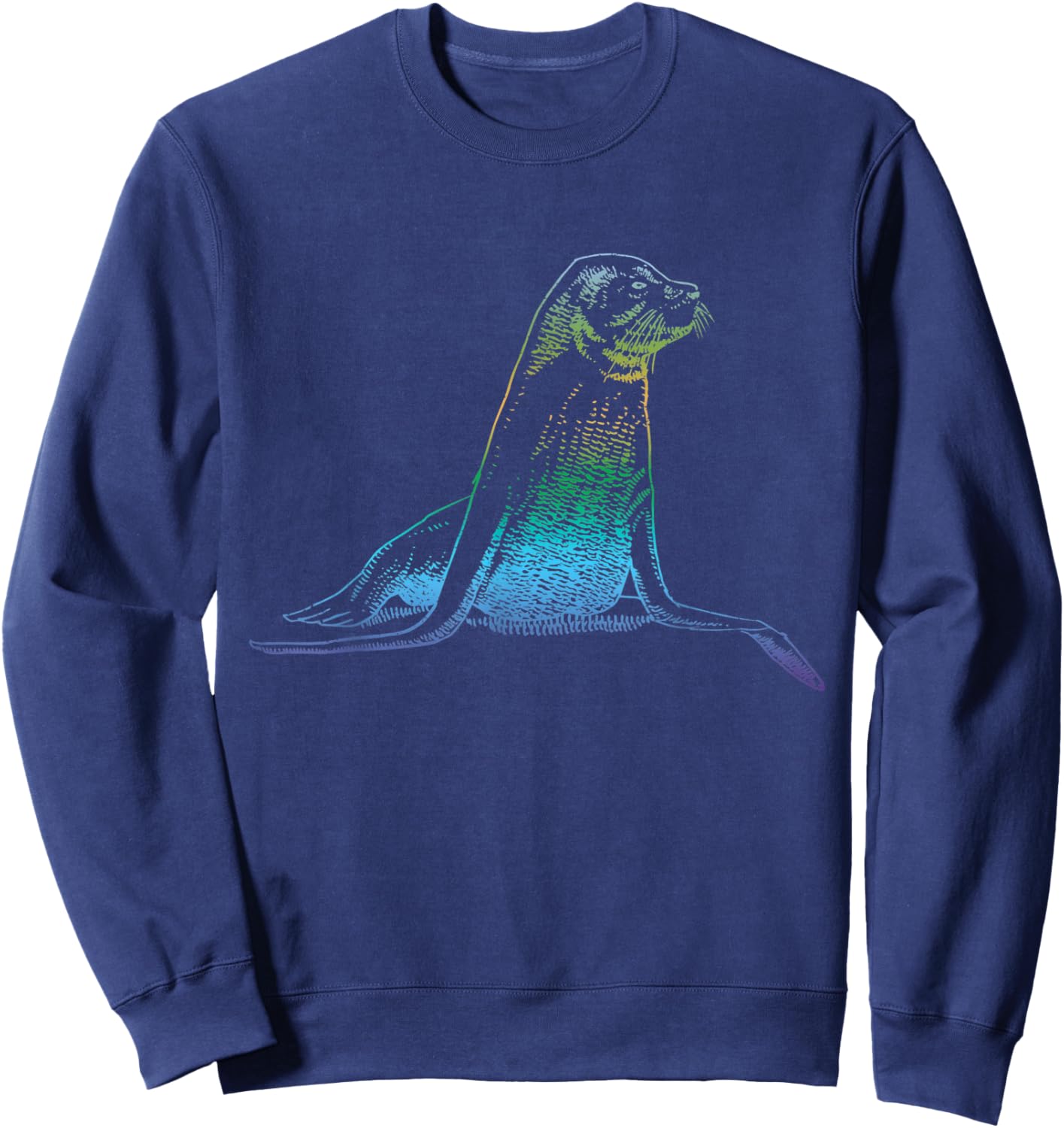 Wildlife Aninmal Gift Sea Lion Sweatshirt - Sweatshirt | Navy