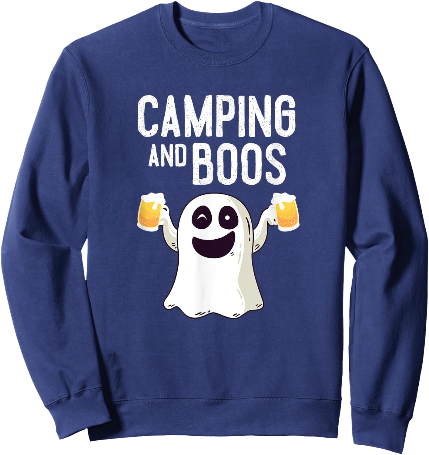 Camping and Boos Camping Halloween Costume Women Sweatshirt - Sweatshirt | Navy