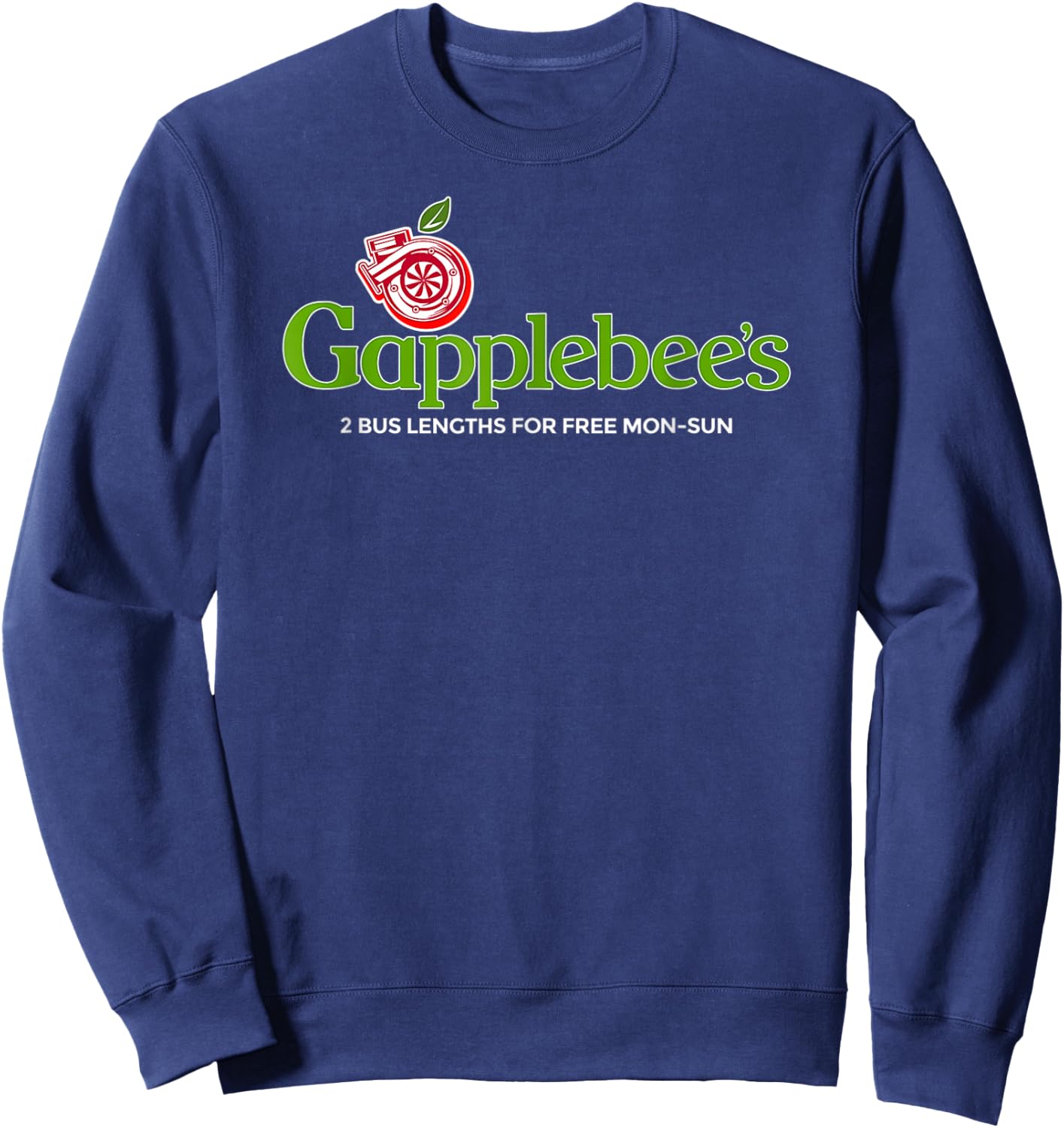 Gapplebees Drag Racing Gapped American Muscle Sweatshirt - Sweatshirt | Navy