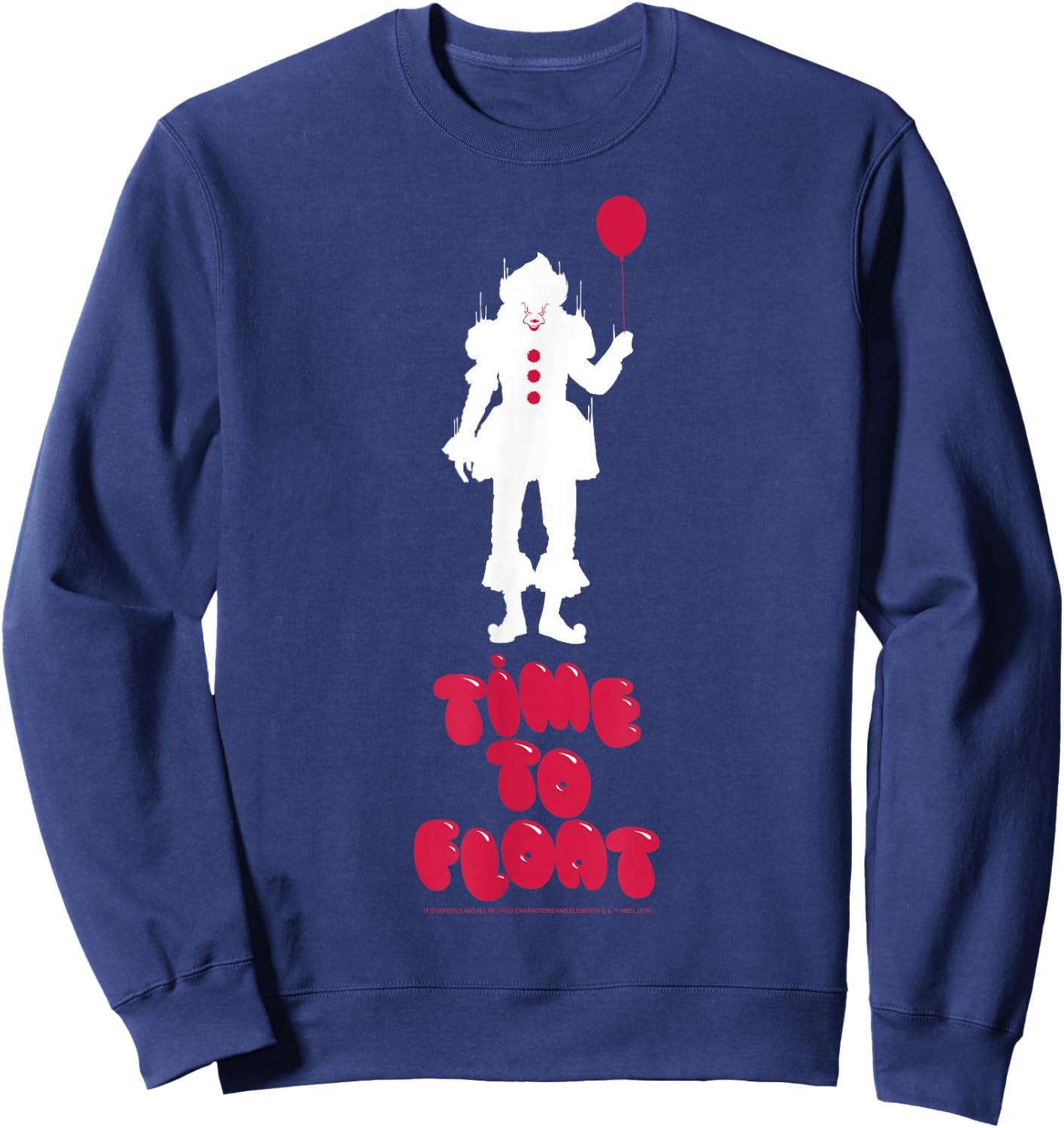 IT: Chapter Two Pennywise Balloon Silhouette Poster Sweatshirt - Sweatshirt | Navy