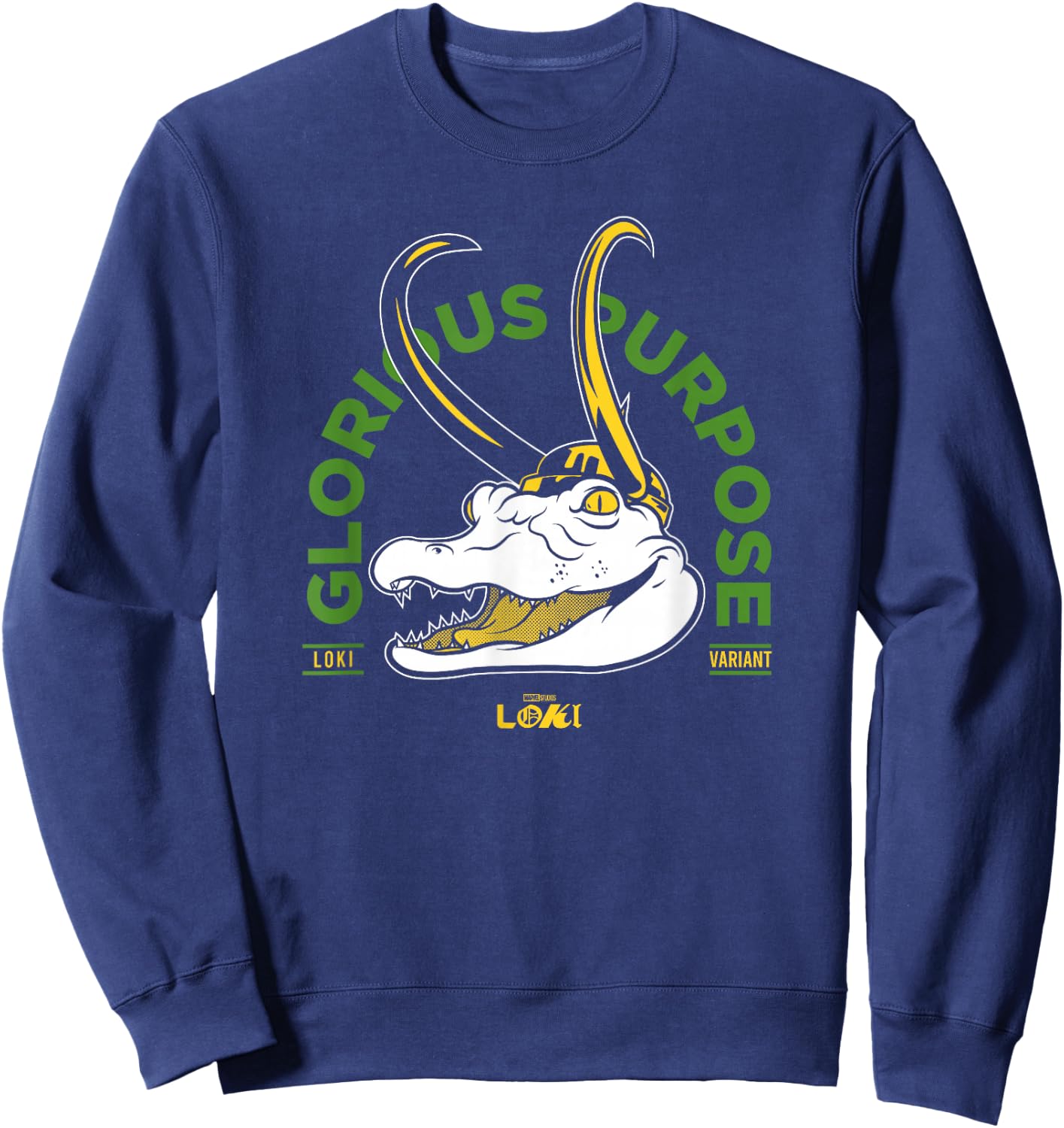 Marvel Loki Alligator Glorious Purpose Sweatshirt - Sweatshirt | Navy