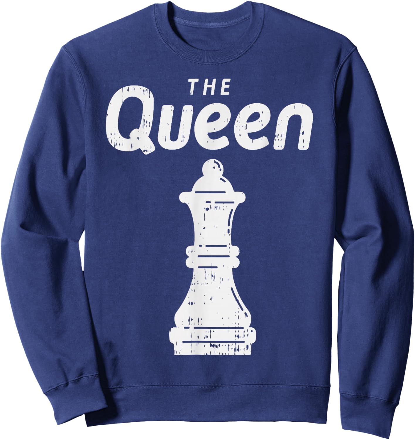 Chess Piece The Queen Shirt Halloween Matching Costume Sweatshirt - Sweatshirt | Navy
