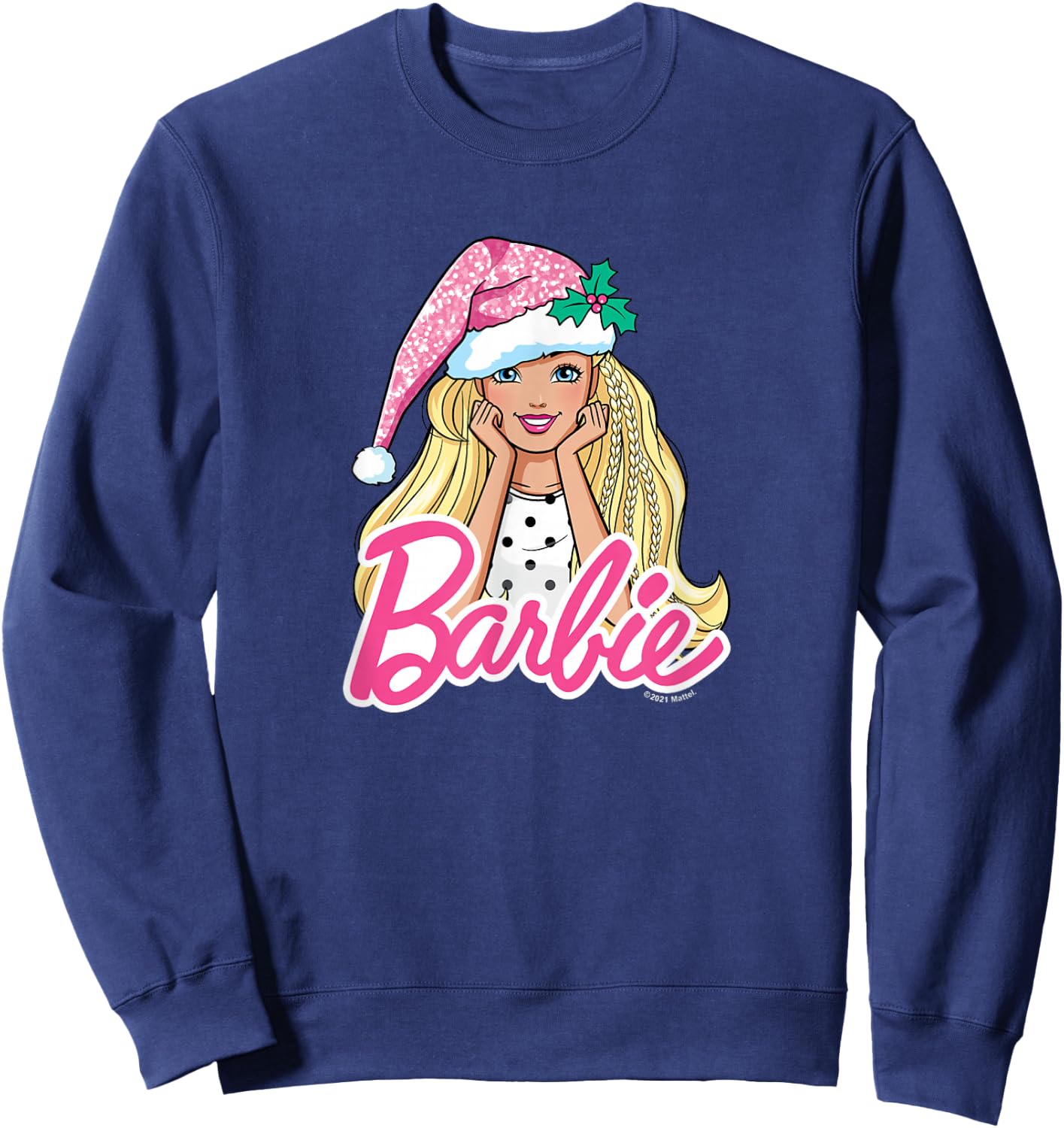 Barbie - Christmas - Santa Hat Sweatshirt - Sweatshirt | Navy