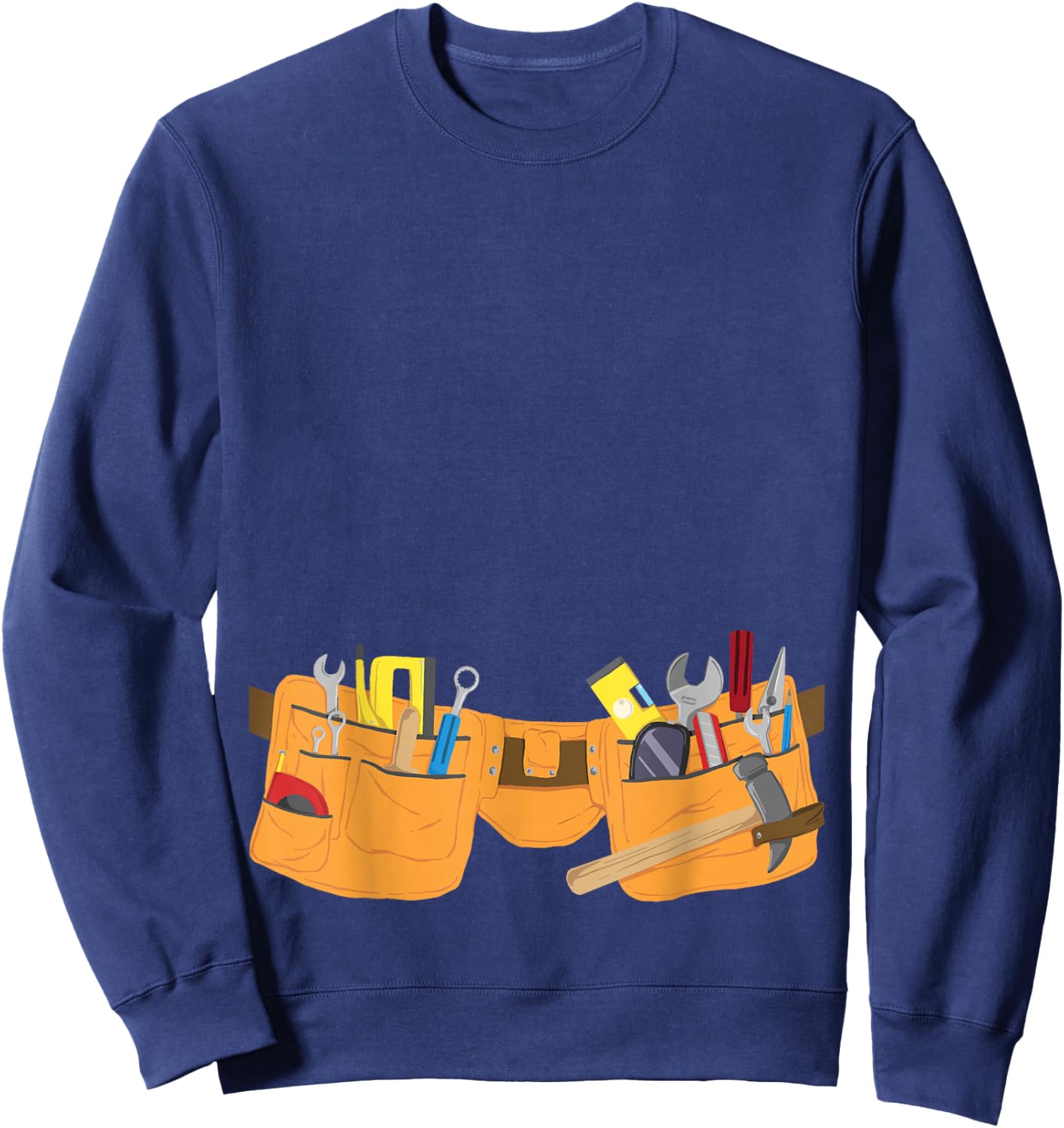 Handyman Costume Belt - Repair Worker Repairman Sweatshirt - Sweatshirt | Navy