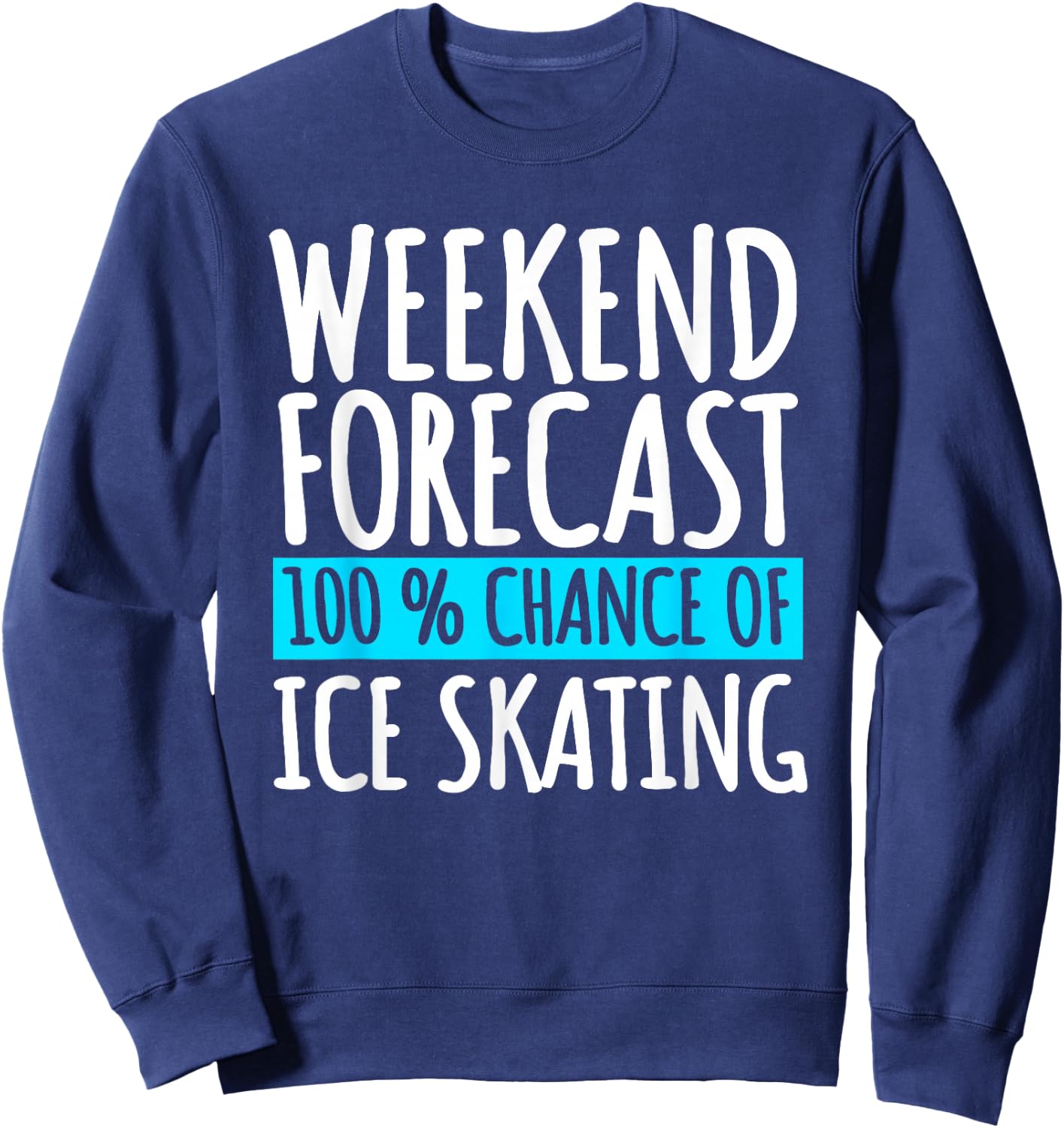 Ice Skating Coach Figure Skater Skates Sport Sweatshirt - Sweatshirt | Navy