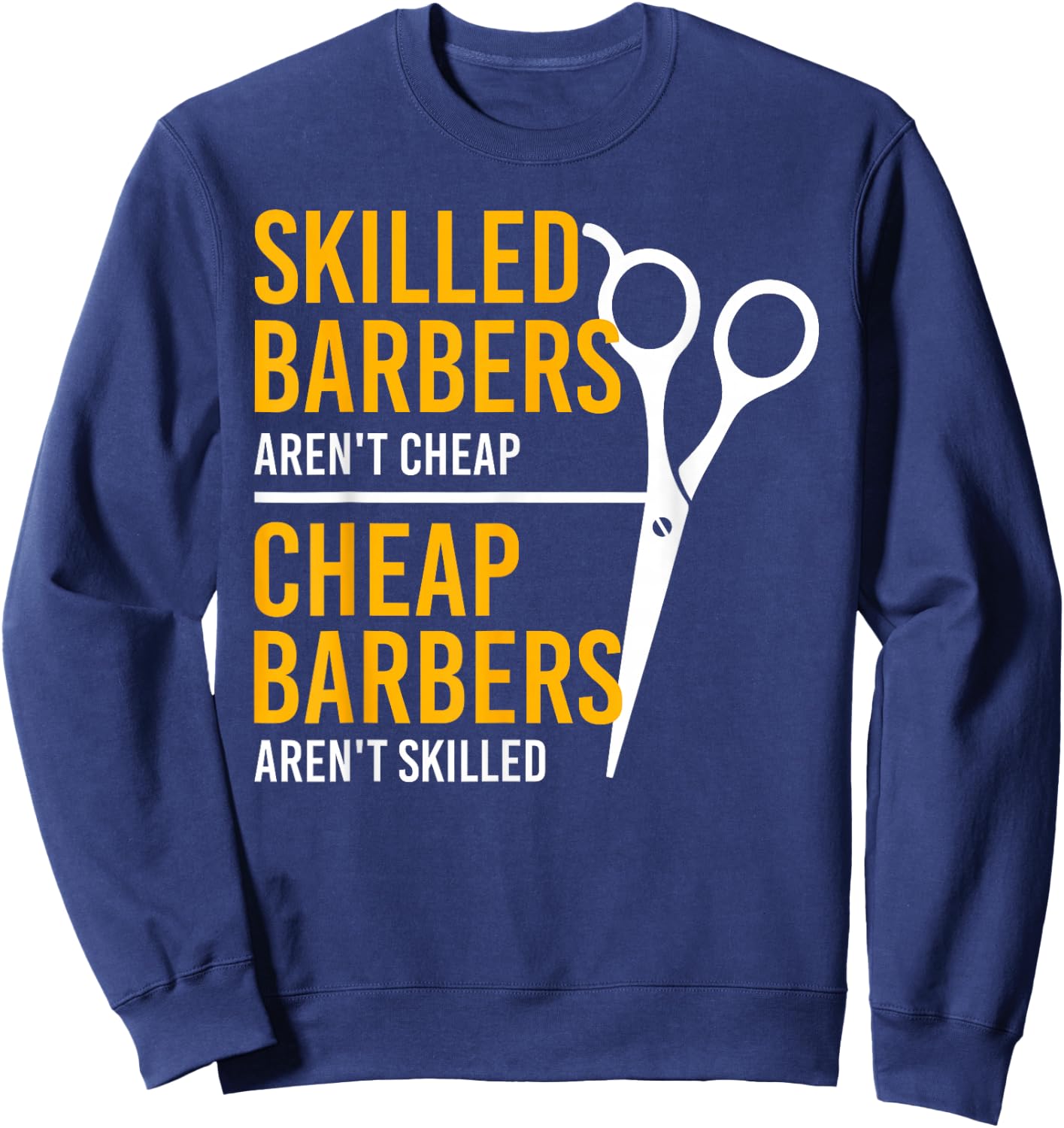 Cool Barber Women Hairdresser Hairstylist Barbershop Sweatshirt - Sweatshirt | Navy