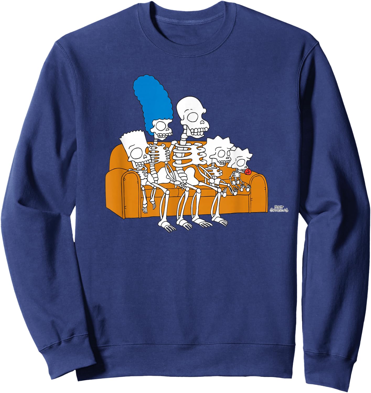 The Simpsons Skeletons Couch Gag Treehouse of Horror Sweatshirt - Sweatshirt | Navy