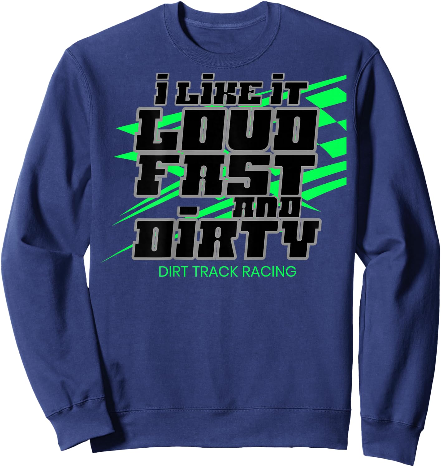 Dirt Modified Racing Apparel Sprint Car Dirt Track Racing Sweatshirt - Sweatshirt | Navy